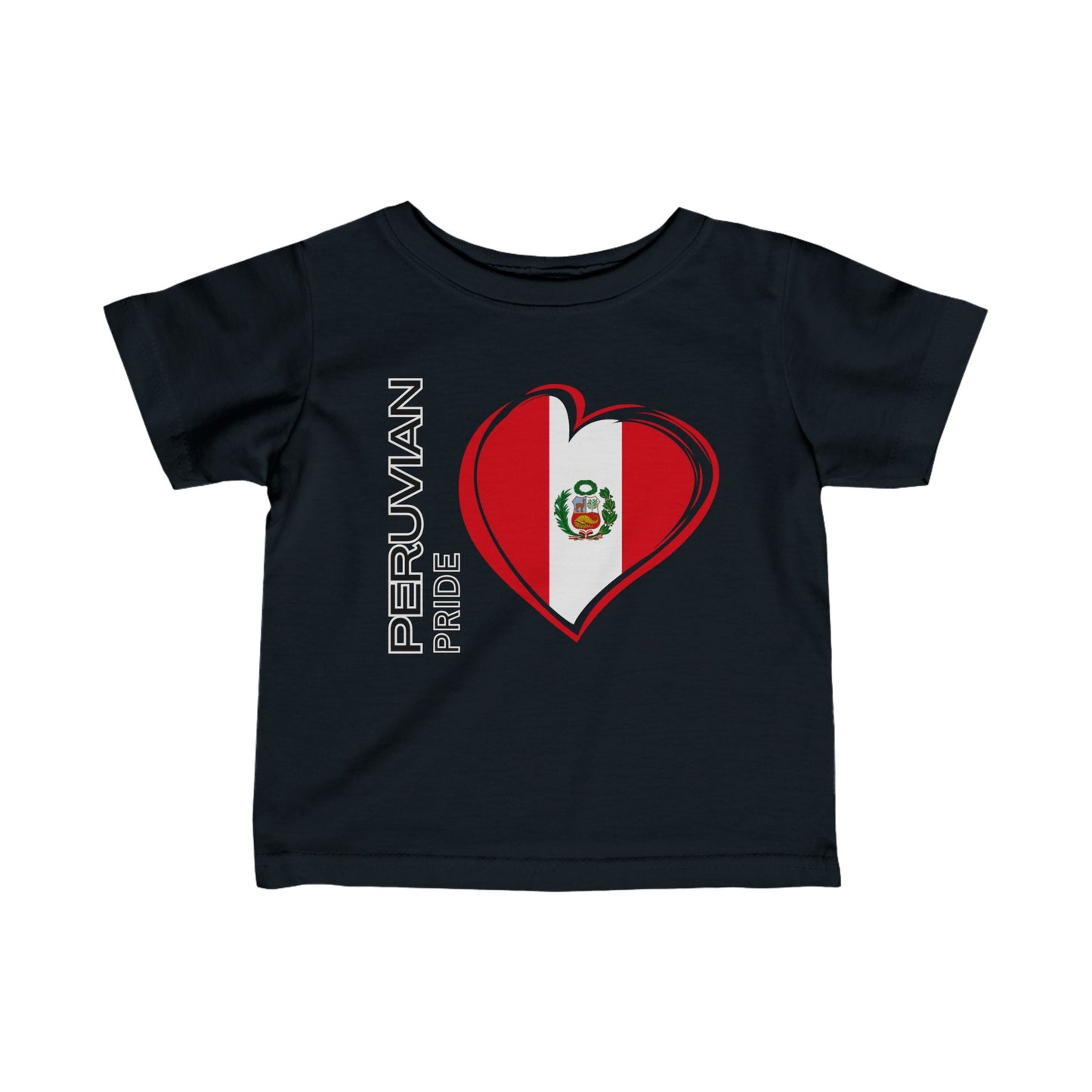 Best Peruvian Infant Fine Jersey Tee "Peruvian Pride Flag"