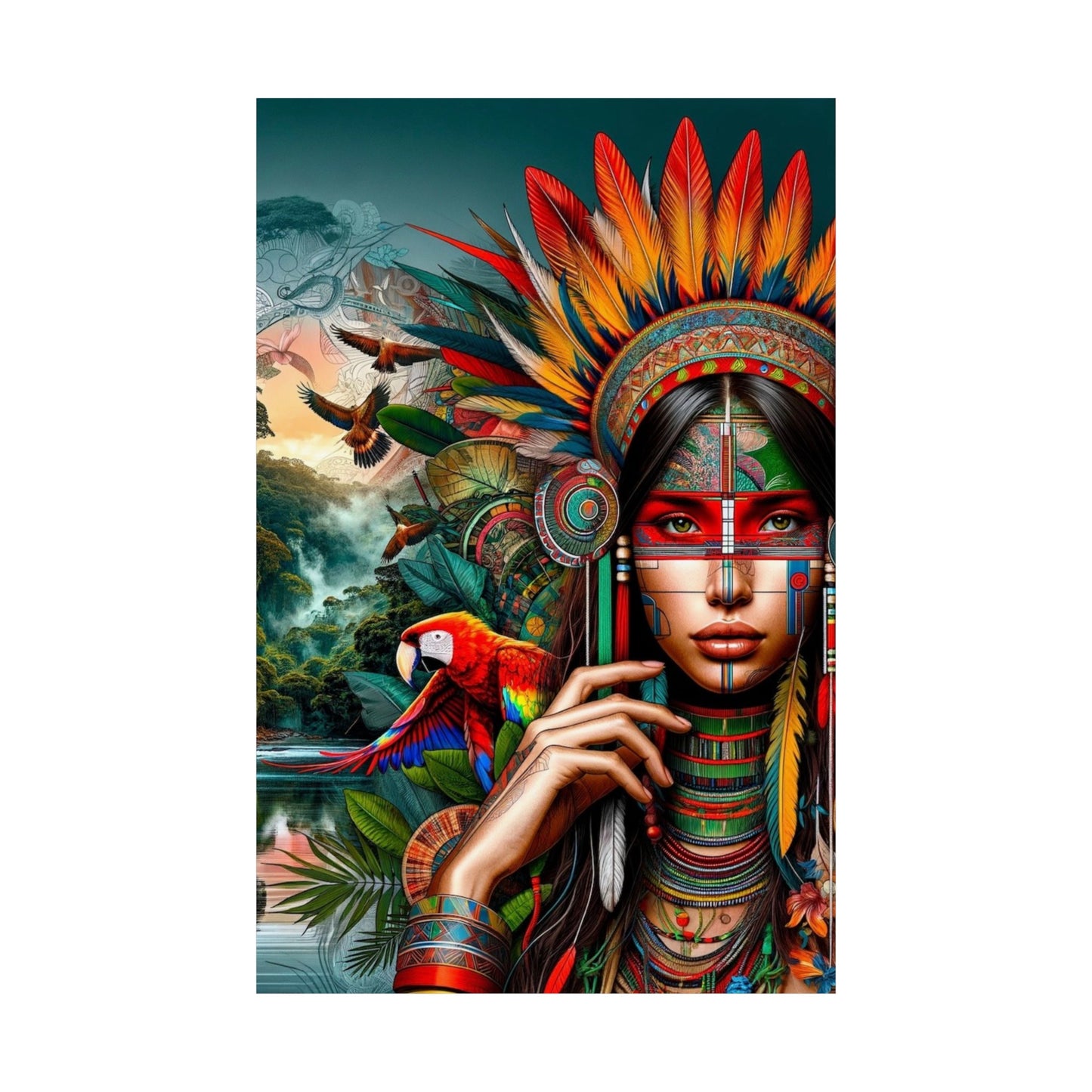 Peruvian Ashaninka Inspired Matte Posters