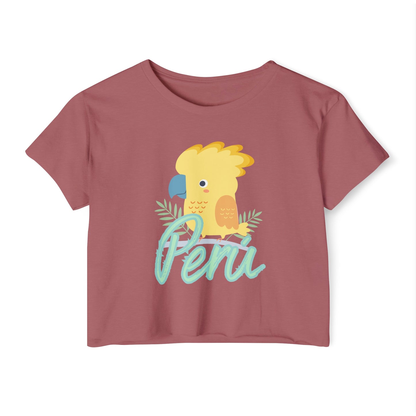 Peruvian Crop Top "Gallito de Las Rocas"