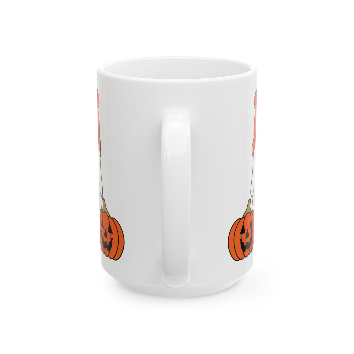 Best White Coffee Mug That's Serving Spooky Pumpkin Vibes: Ghostly Gourd Guzzler