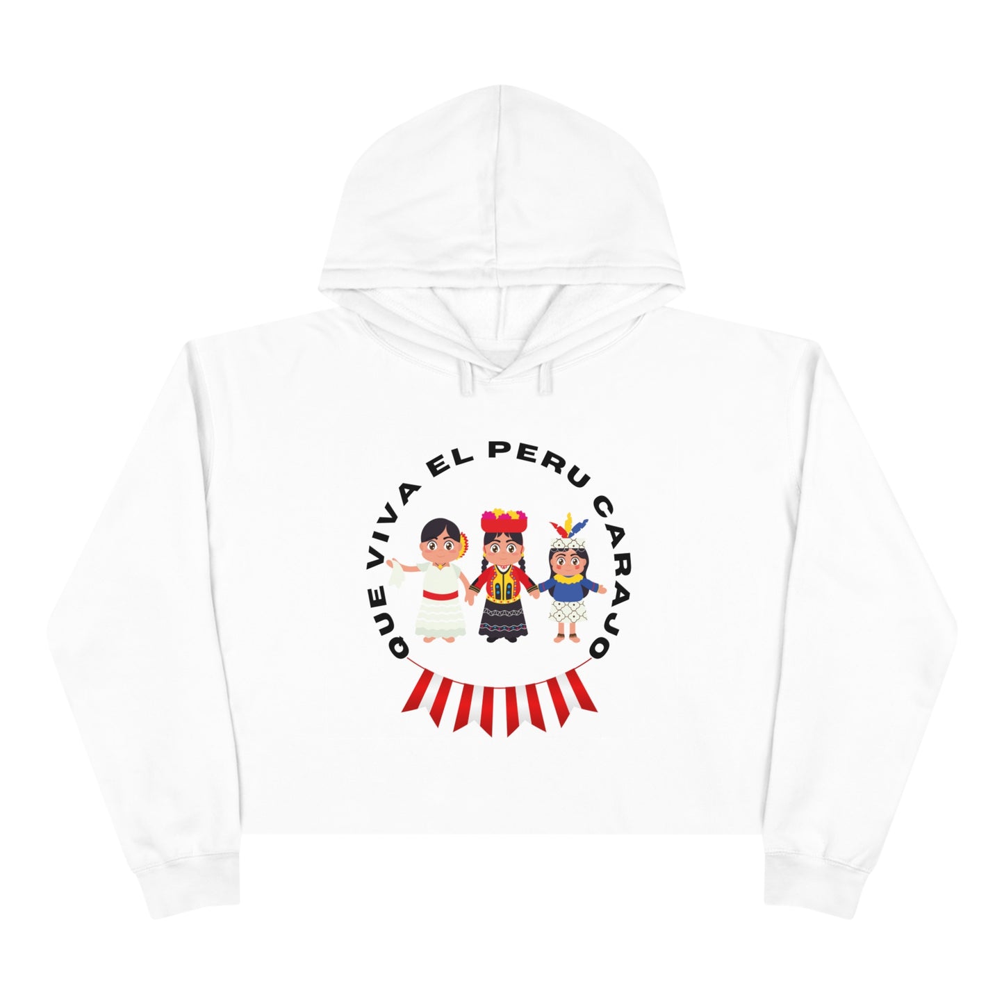 Best Peruvian Crop Hoodie "PERU Costa, Sierra y Selva"