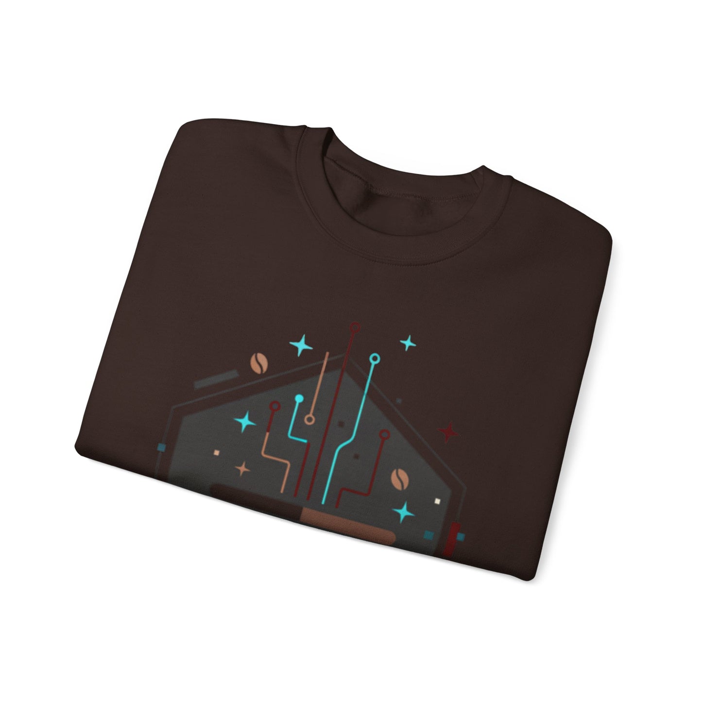 ⚡☕ Tech Coffee Circuit Sweatshirt USA | Eco-Friendly Unisex Coffee Sweater