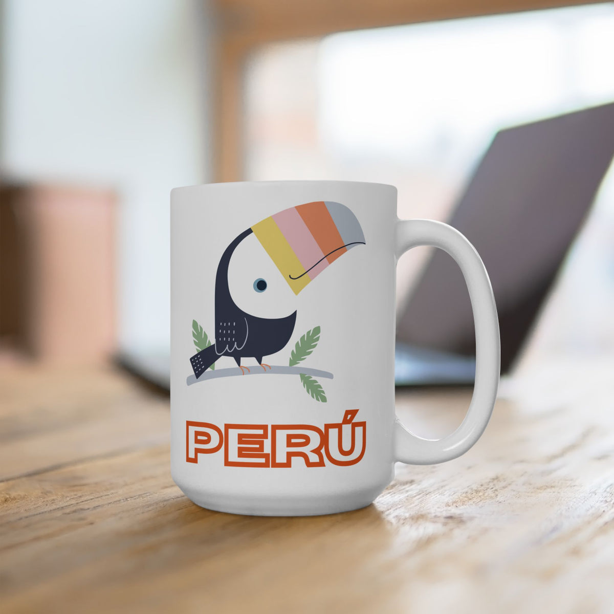 Best Peruvian Ceramic Coffee Mug "Peru Tucán"