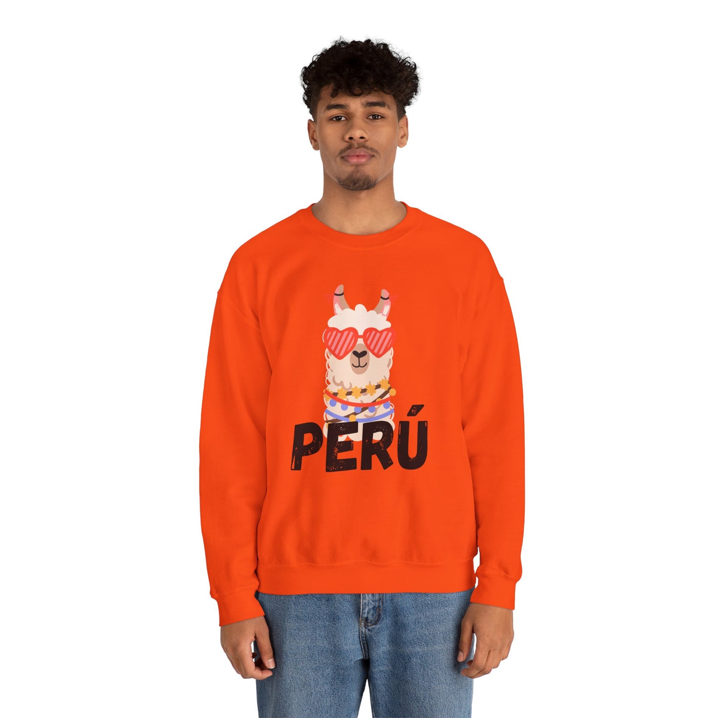 Best Unisex Sweatshirt Peruvian Inspired "Llama Heart"