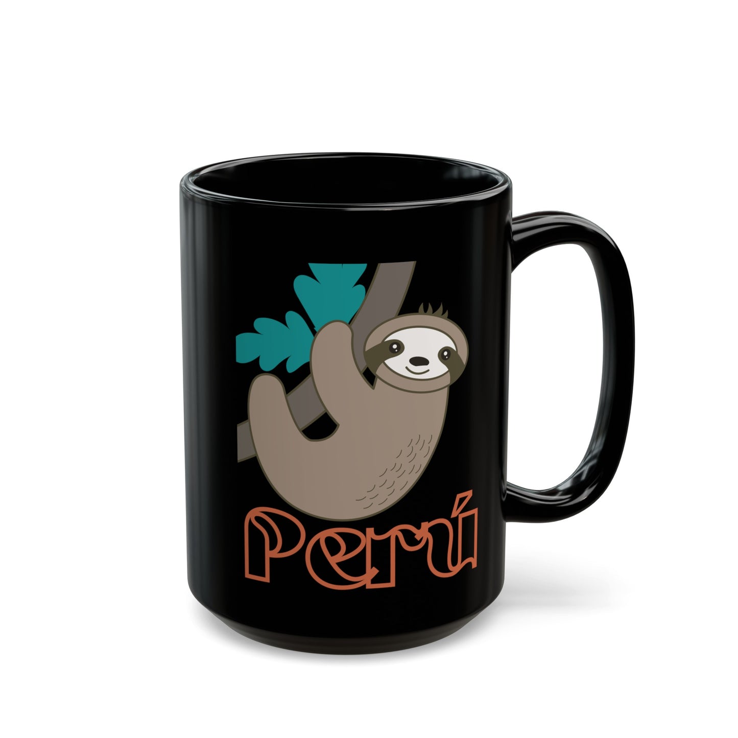 Best Peruvian Coffee Black Mug (11oz, 15oz) "Peru Perezozo"