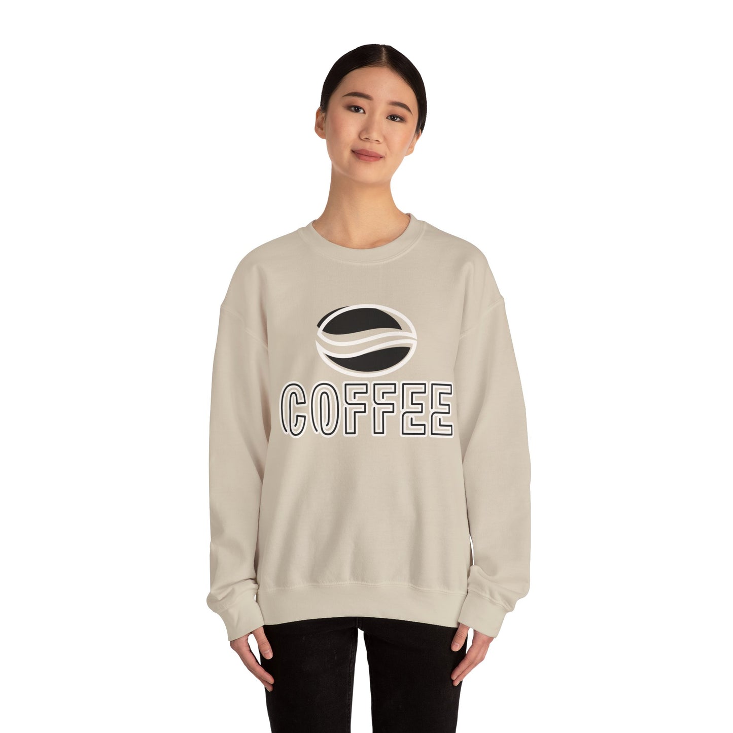 ☕ Minimalist Coffee Sweatshirt USA | Eco-Friendly Unisex Sweater