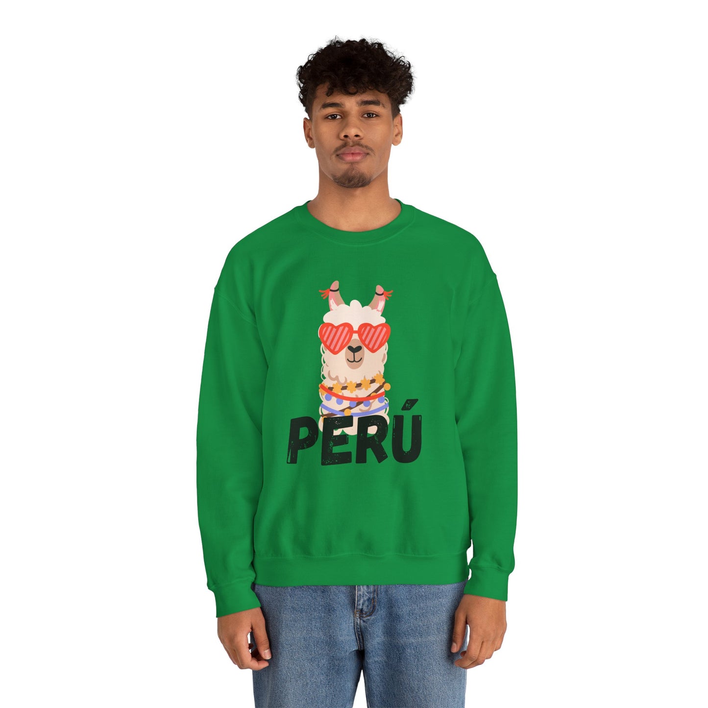 Best Unisex Sweatshirt Peruvian Inspired "Llama Heart"