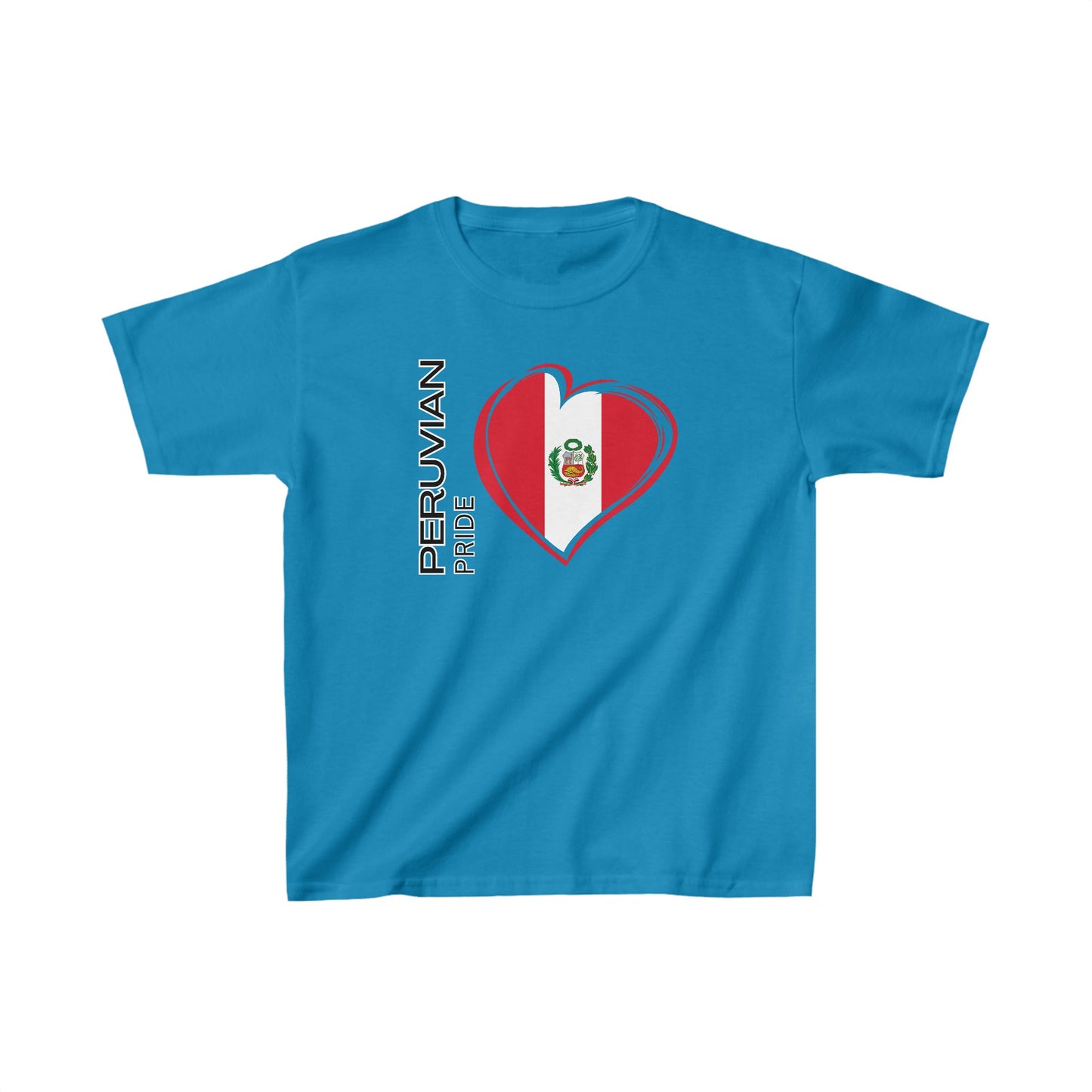 Best Peruvian Kids Tee "Peruvian Pride Flag"