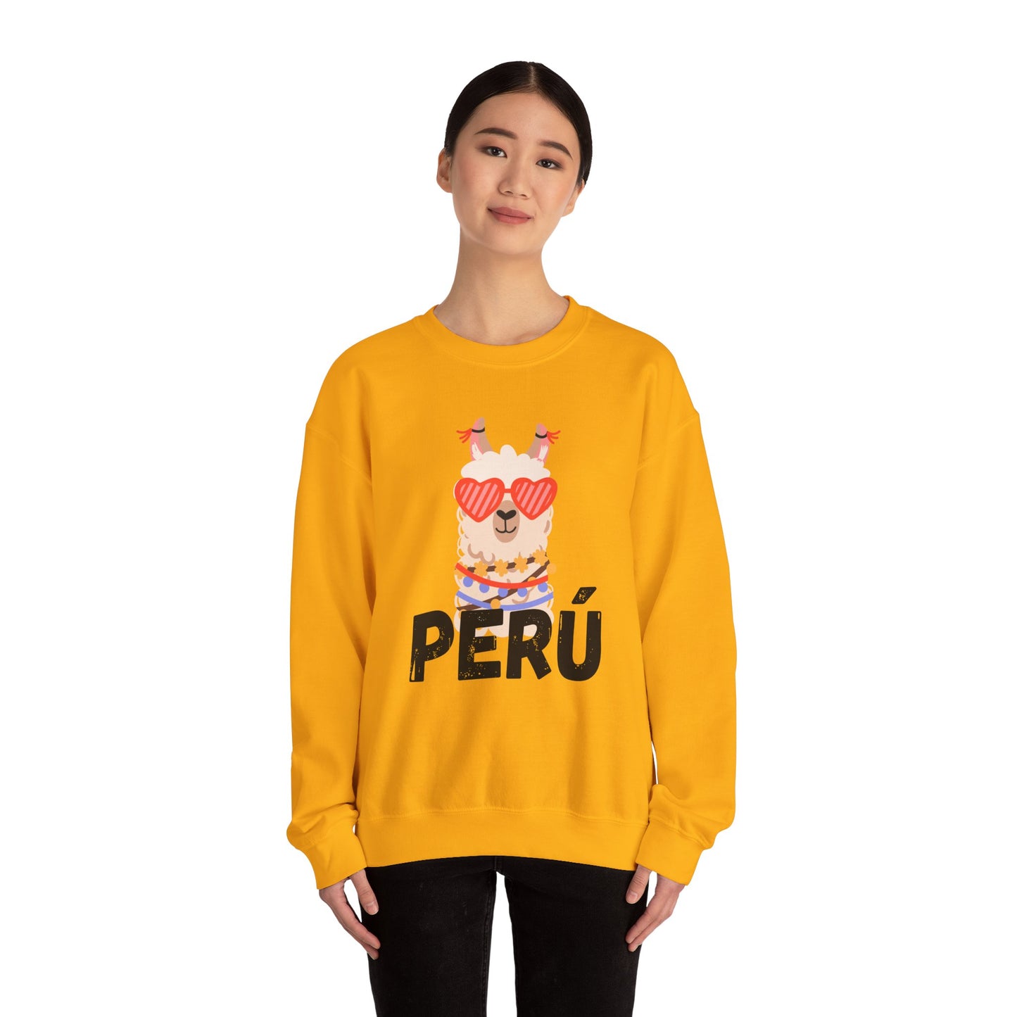 Best Unisex Sweatshirt Peruvian Inspired "Llama Heart"