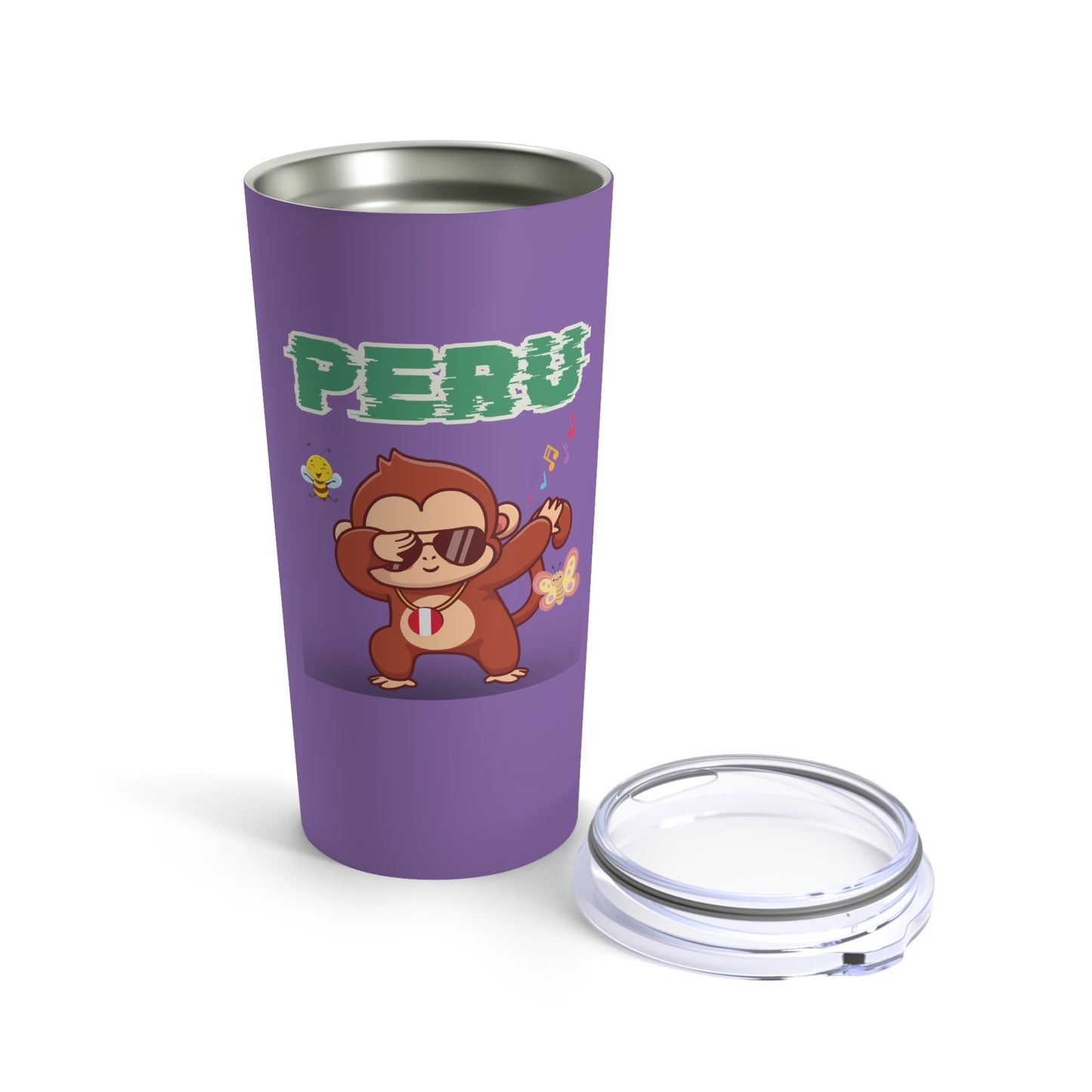 Best Peruvian Coffee Tumbler 20oz "Peruvian Jungle Party"