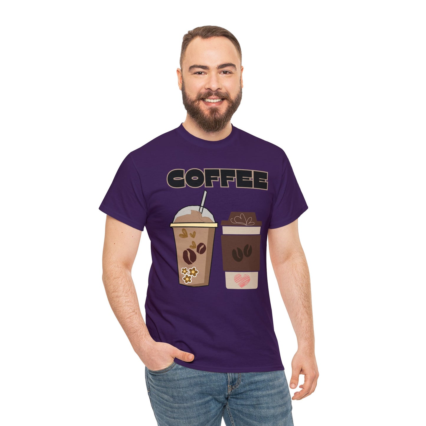 Best Unisex Coffee T-Shirt "Two Cups"