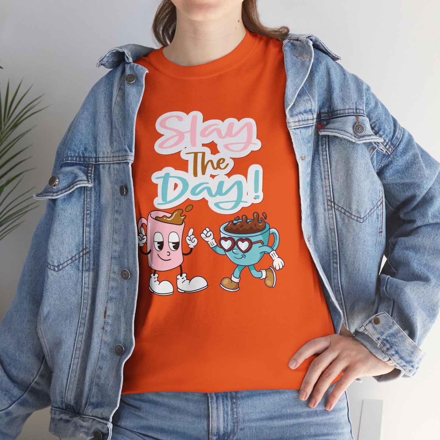 Best Unisex Coffee Tee That's Serving Motivation: Pastel Power Brew 'Slay the Day'