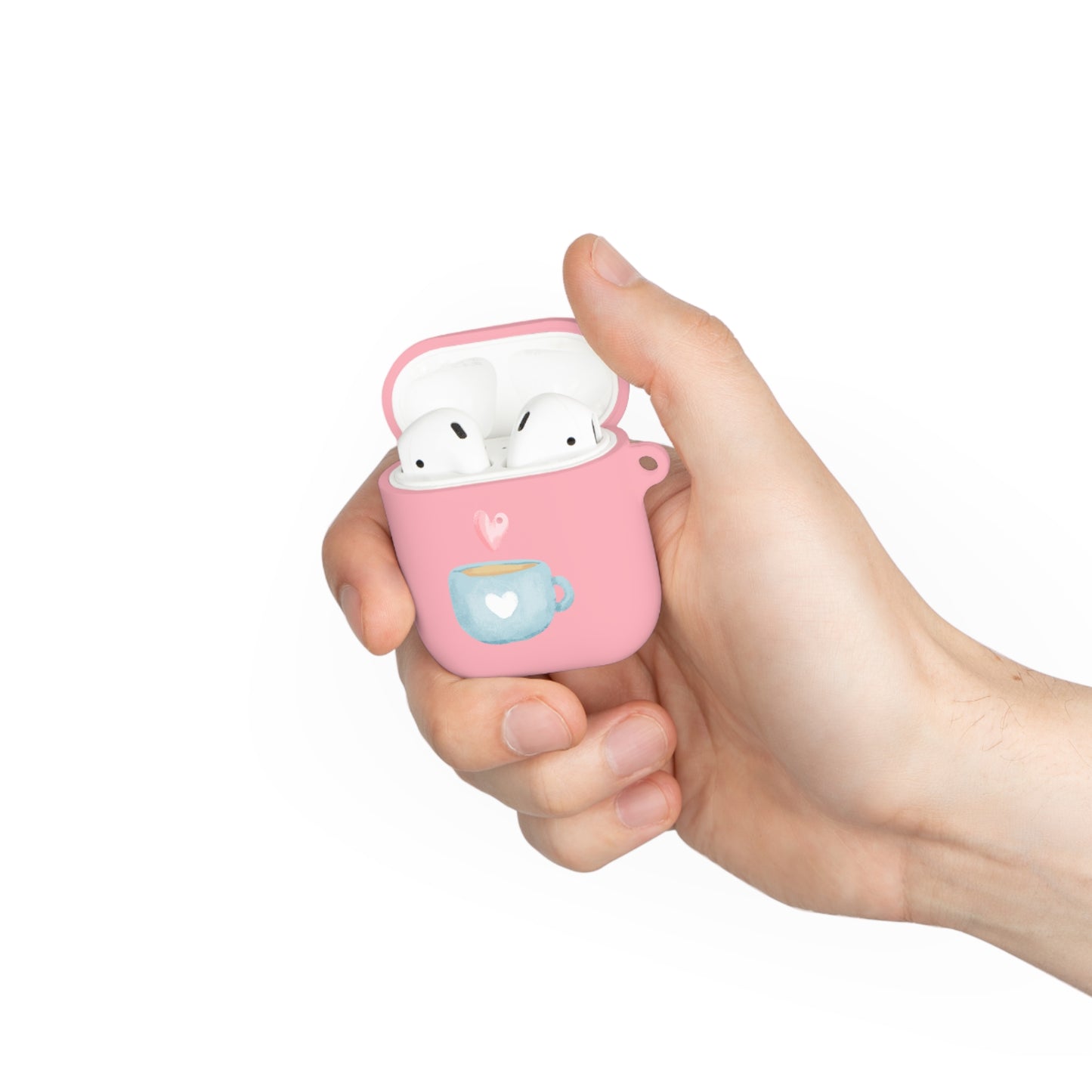 Best Coffee AirPods and AirPods Pro Case Cover "Coffee Mugs Heart"