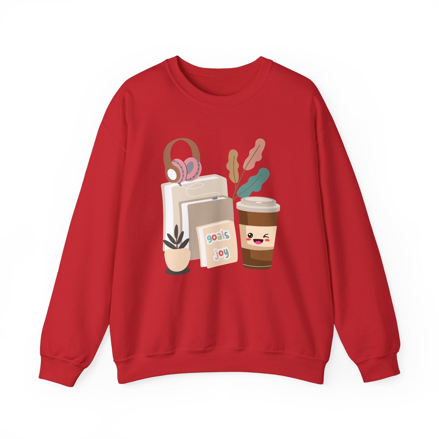 ☕ Goals & Joy Coffee Sweatshirt USA | Motivational Unisex Sweater