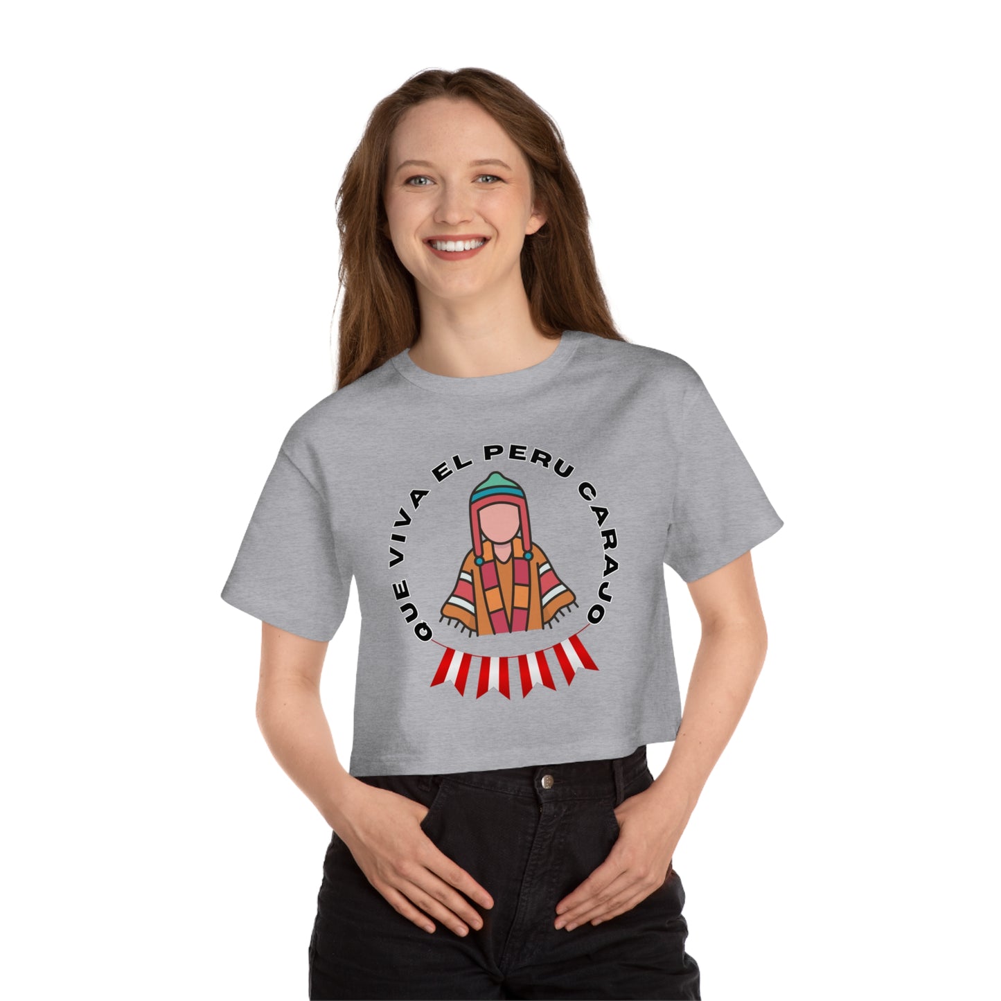 Best Peruvian Champion Cropped T-Shirt "Que Viva el Peru Carajo"