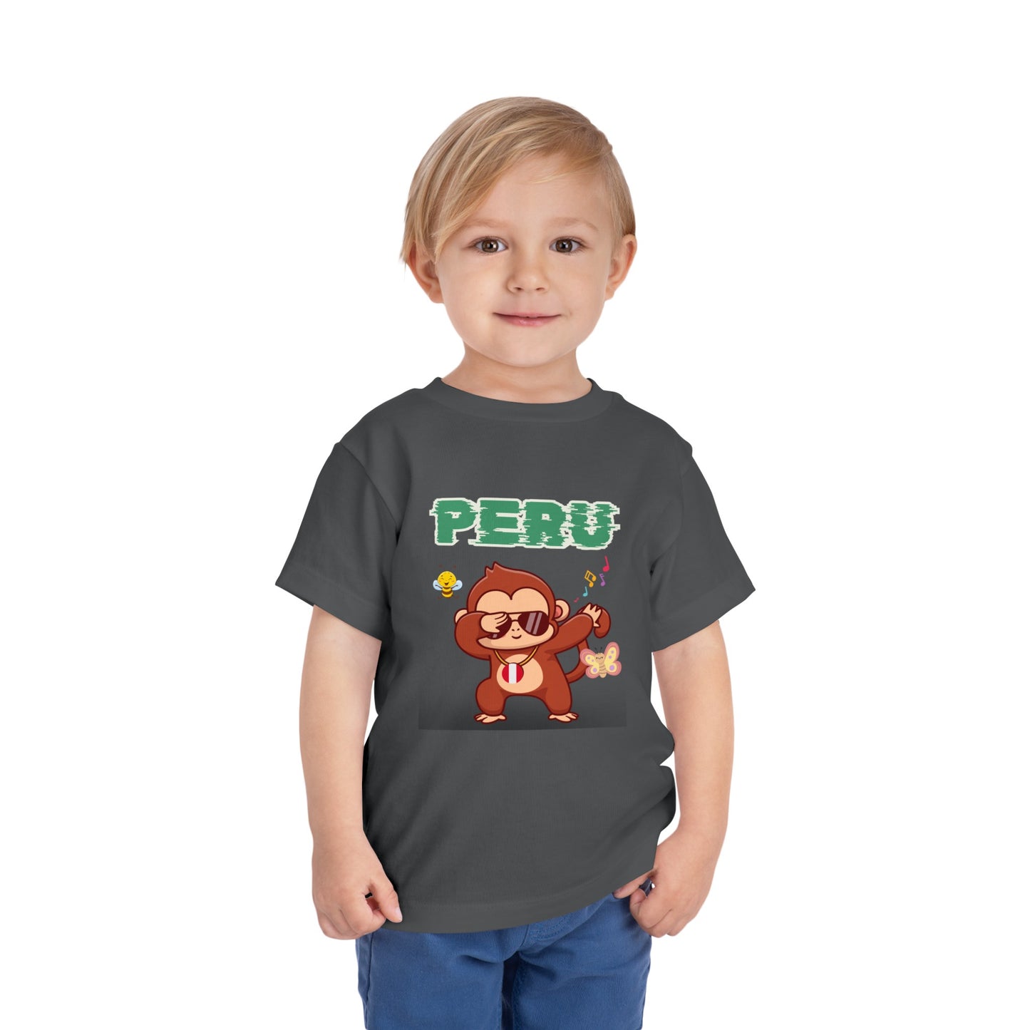 Best PeruvianToddler Short Sleeve Tee "Peruvian Jungle Party"