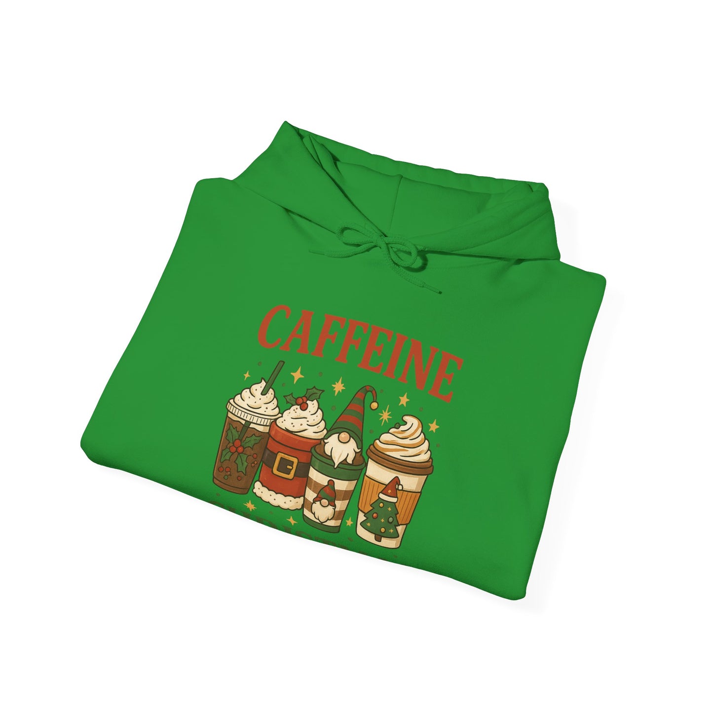 Caffeine Christmas Hoodie USA π
β β Unisex Holiday Coffee Hoodie for Coffee Lovers