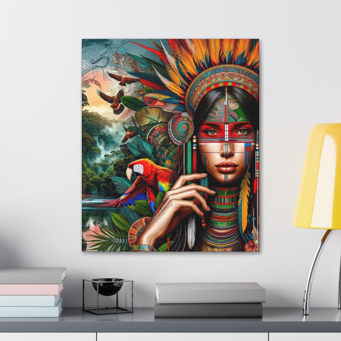 Peruvian Ashaninka Inspired Canvas Prints