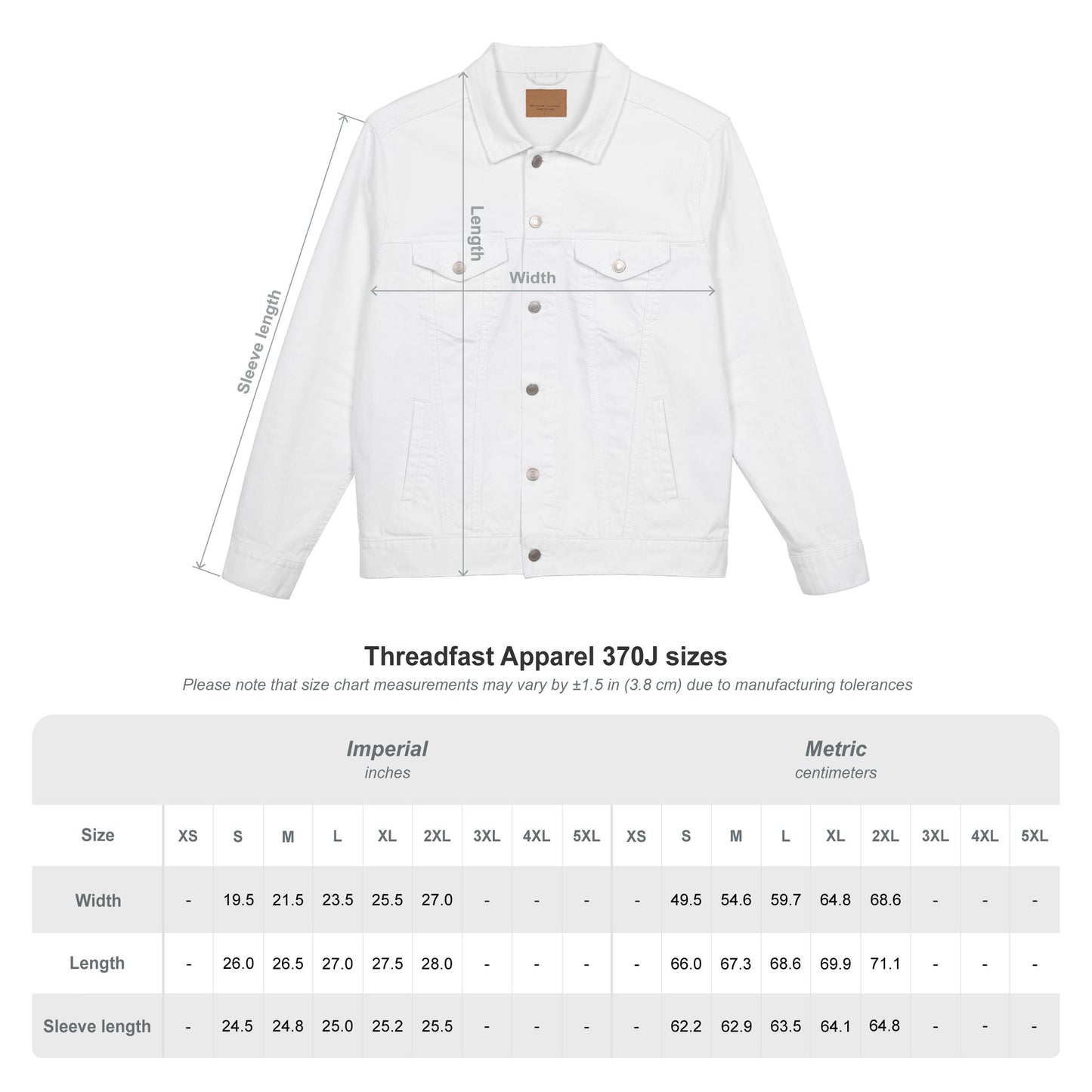 Bold Coffee Logo Denim Jacket – Unisex Embroidered Style (USA Only)