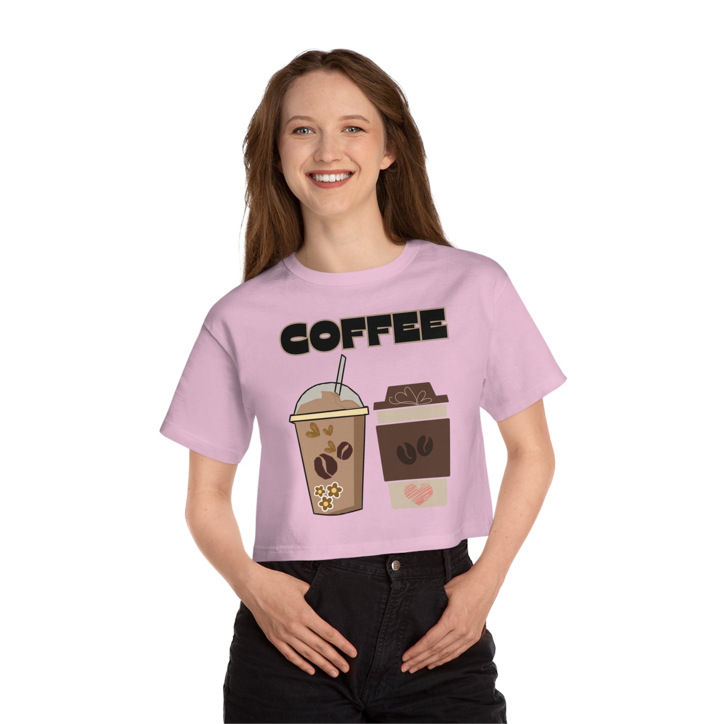 Best Customized Champion Coffee Cropped T-Shirt "Coffee"