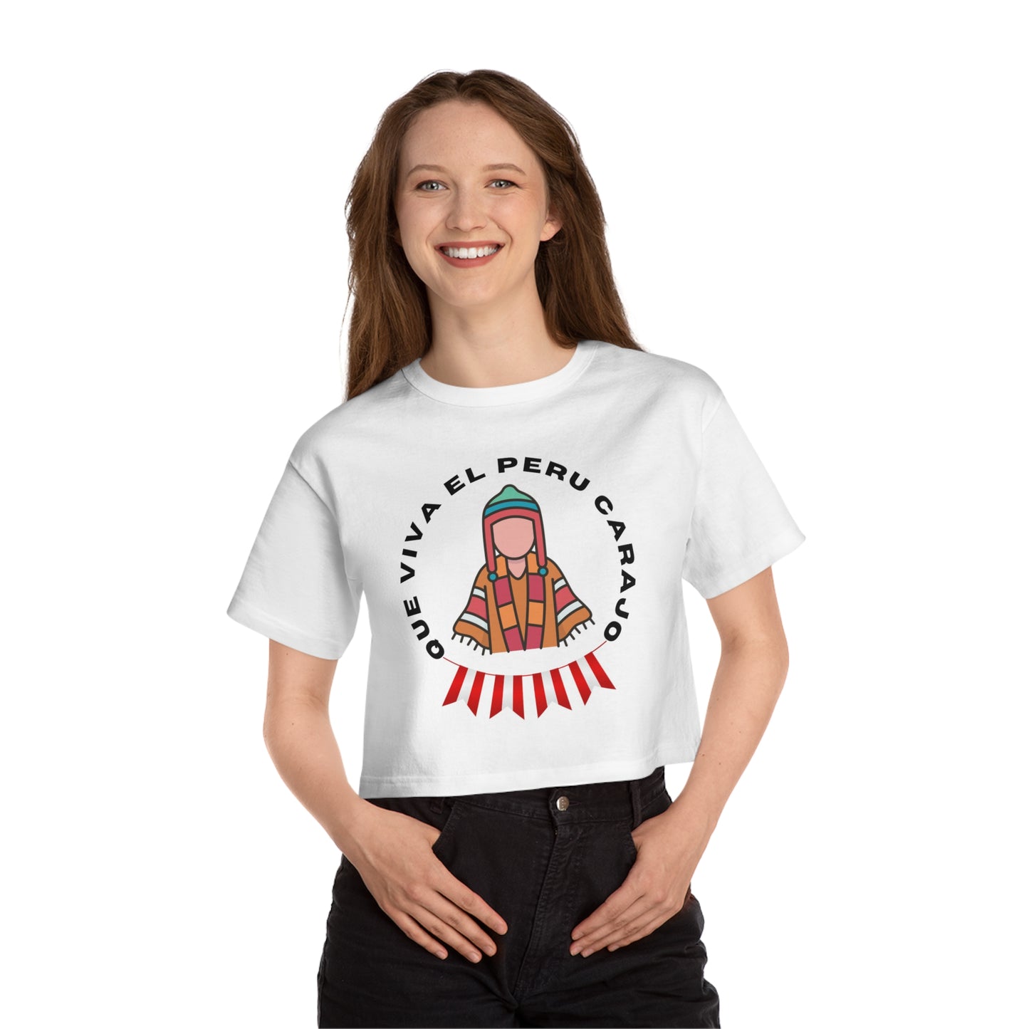Best Peruvian Champion Cropped T-Shirt "Que Viva el Peru Carajo"