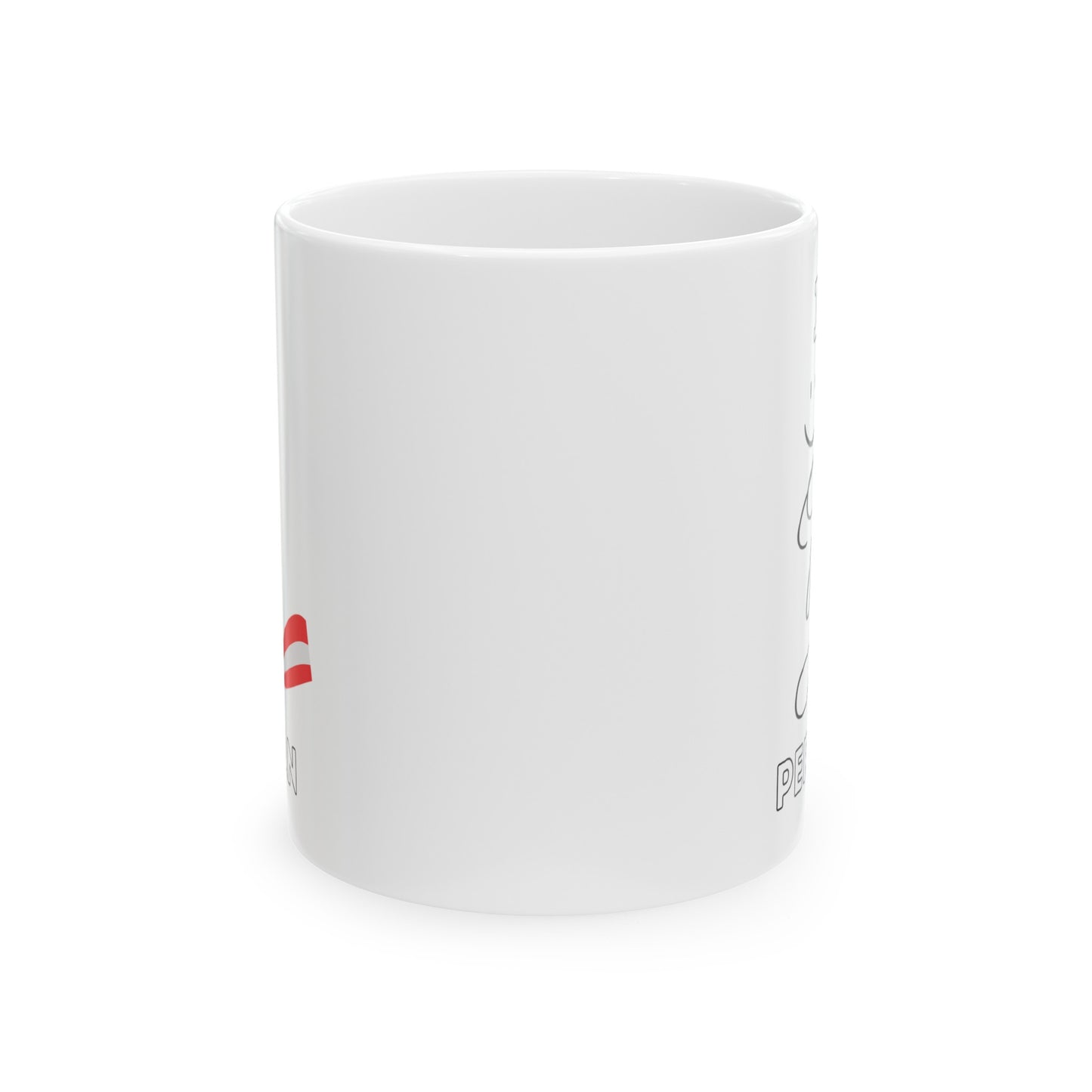 Best Peruvian Ceramic Coffee Mug, (11oz, 15oz) "Peruvian Kick Ass"