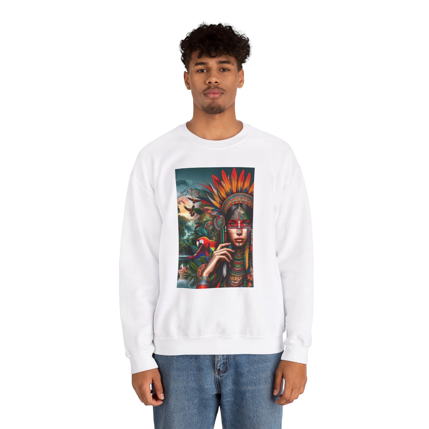 Best Unisex Sweatshirt Peruvian Inspired Ashaninka Girl