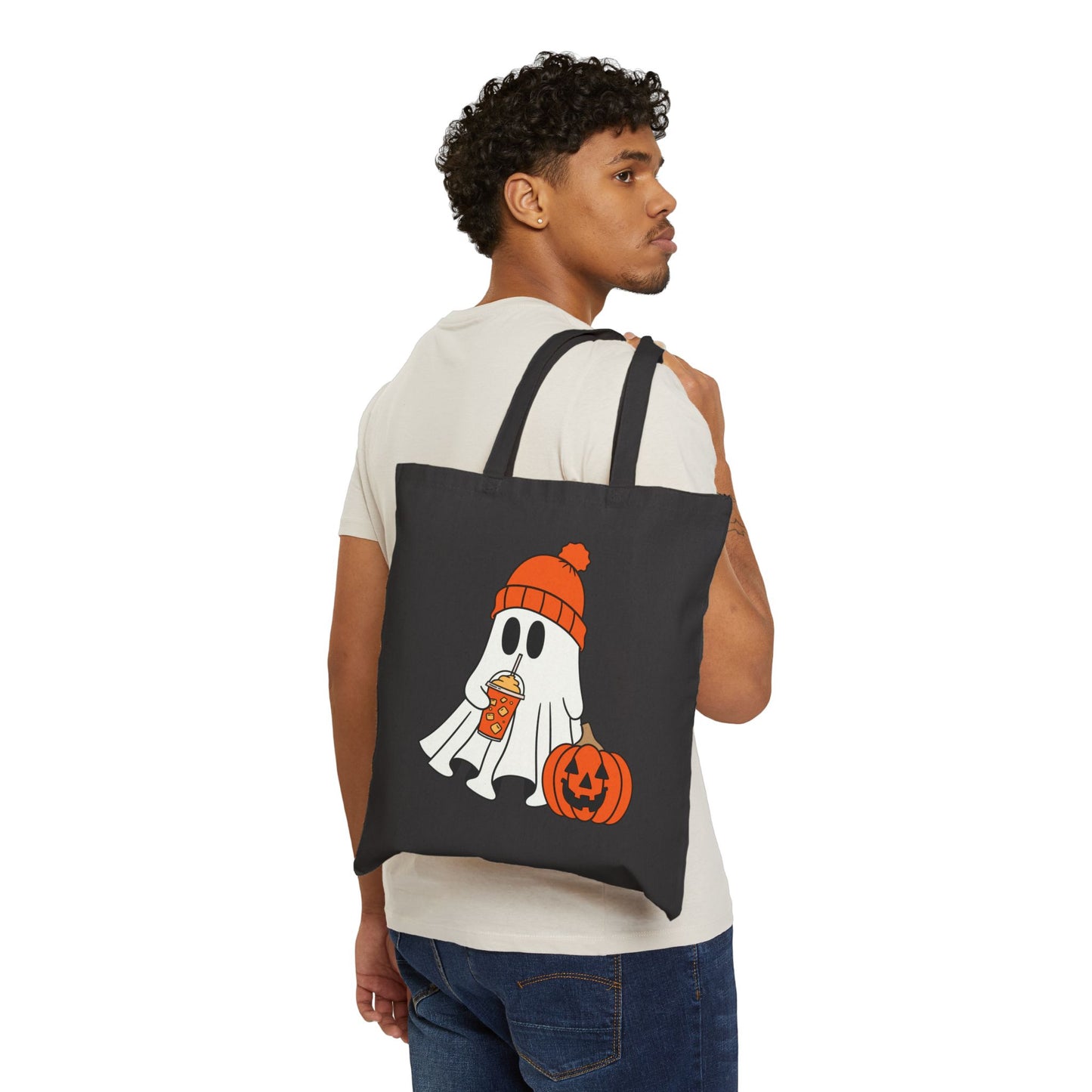 Best Coffee Tote Bag That's Giving Pumpkin Spice a Ghostly Twist: Spectral Sips