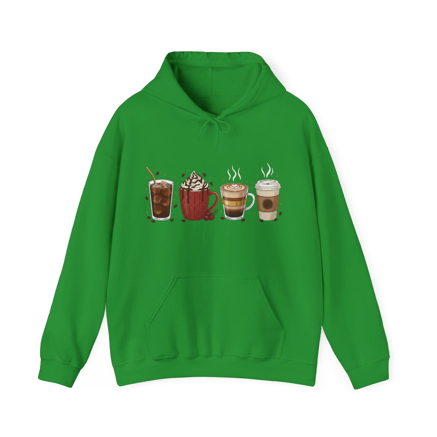 Coffee Lovers Hoodie USA ☕ – Unisex Hoodie Featuring Every Style of Coffee