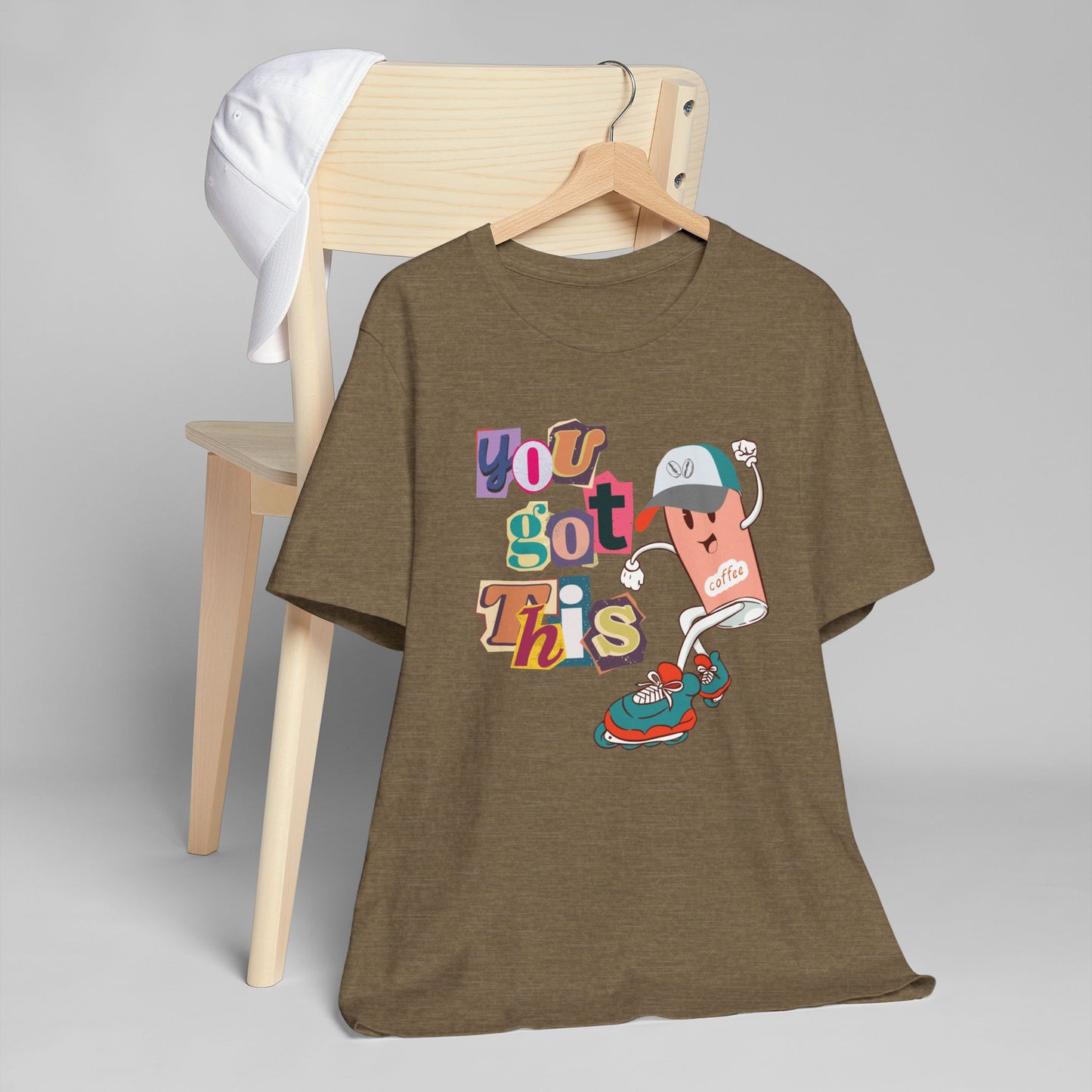 You Got This Coffee Skater T-Shirt – Fun Motivational Graphic Tee for Coffee Lovers (USA Only)