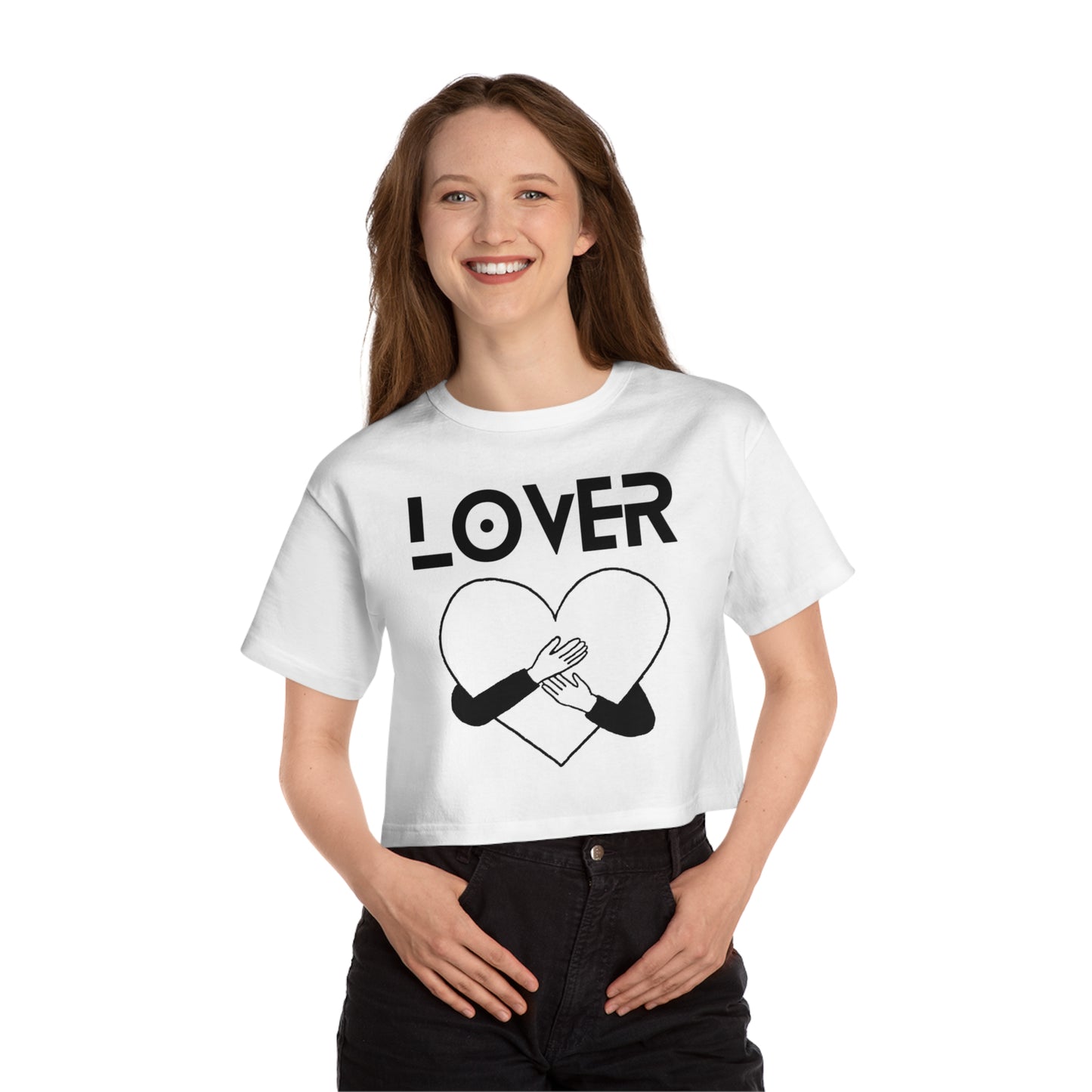 Best Champion Cropped T-Shirt "Lover Heart"