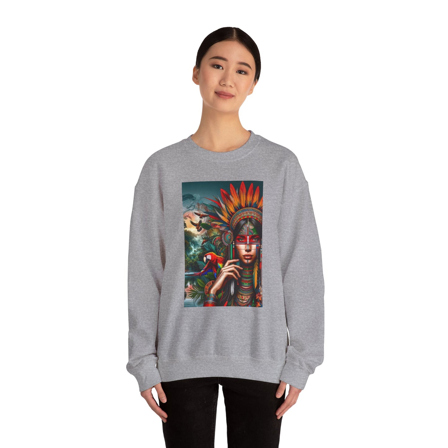 Best Unisex Sweatshirt Peruvian Inspired Ashaninka Girl