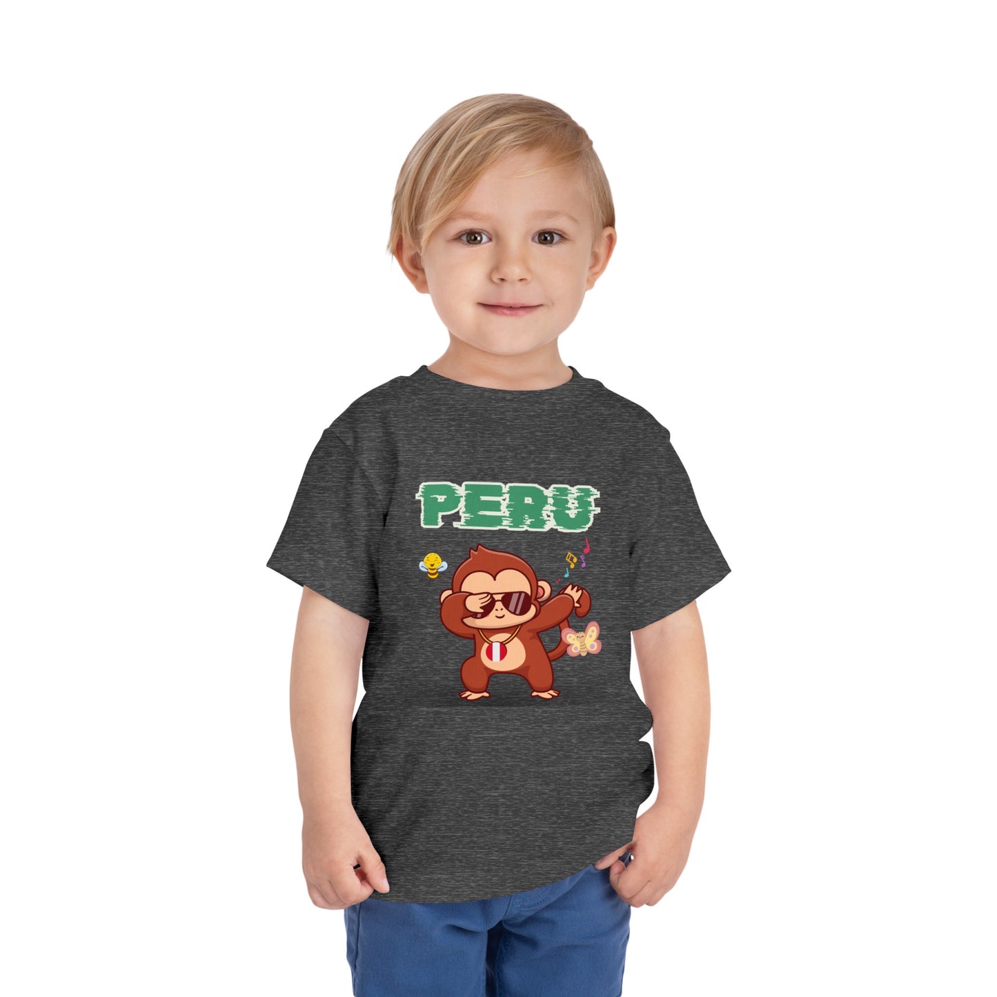 Best PeruvianToddler Short Sleeve Tee "Peruvian Jungle Party"