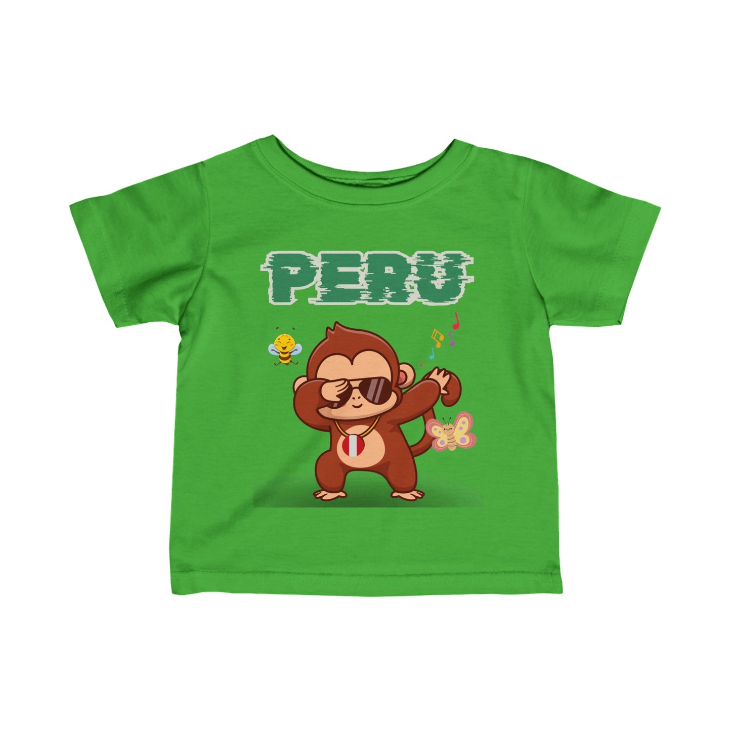 Best Peruvian Infant Fine Jersey Tee "Peruvian Jungle Party"