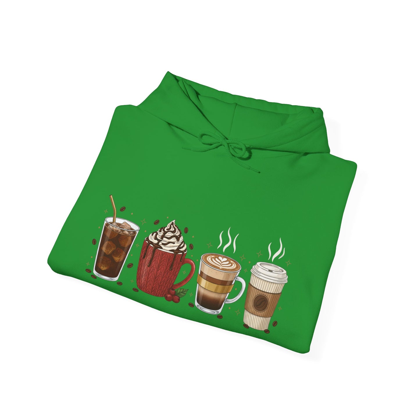 Coffee Lovers Hoodie USA ☕ – Unisex Hoodie Featuring Every Style of Coffee