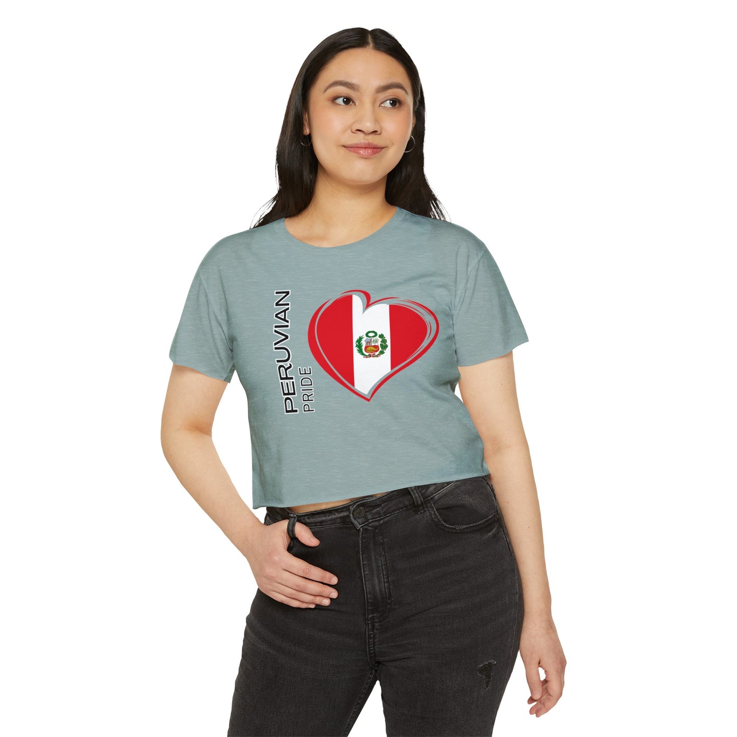 Best Peruvian Crop Top "Peru Flag"