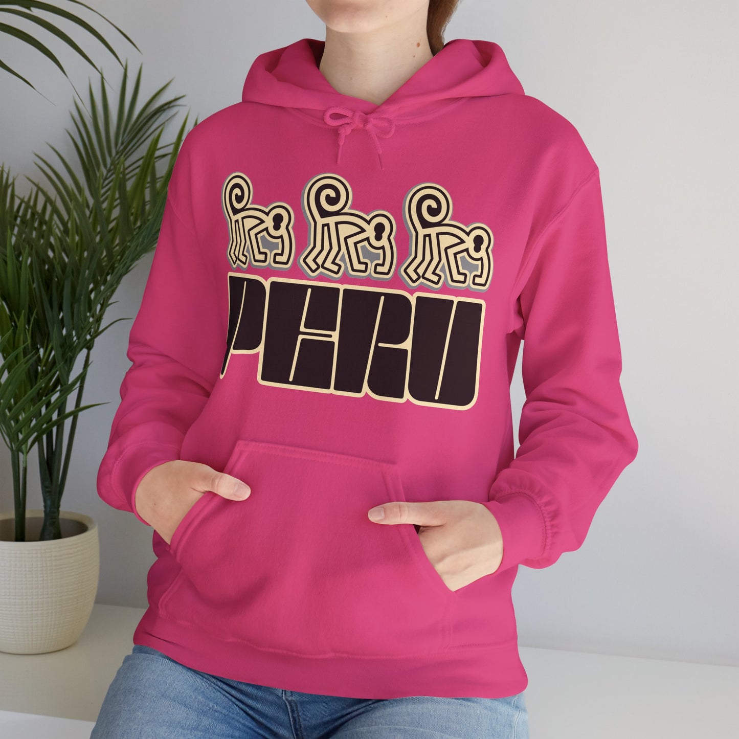 Best Peru Nazca Monkey Hoodie - Peruvian Pullover
