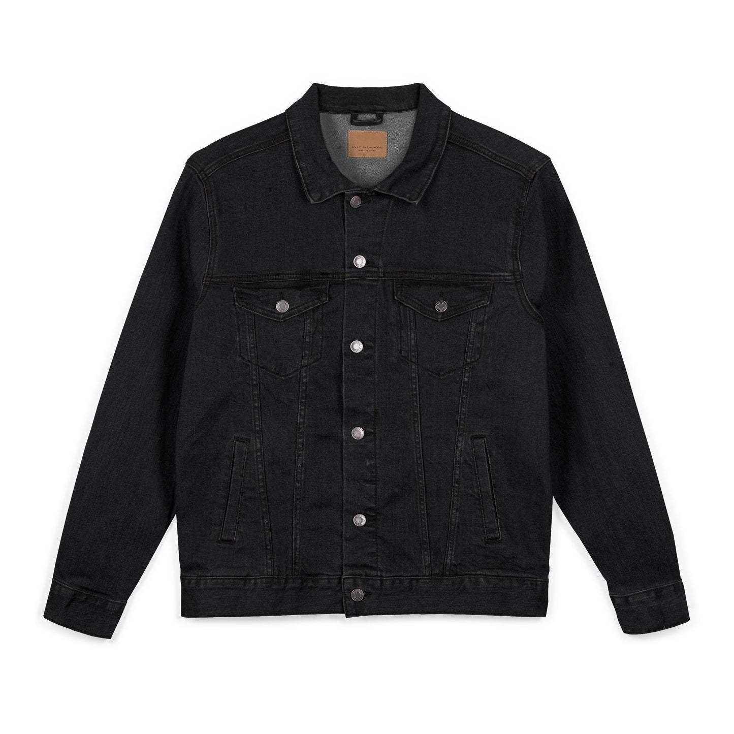 Bold Coffee Logo Denim Jacket – Unisex Embroidered Style (USA Only)