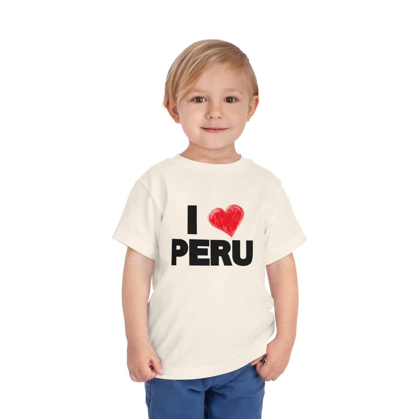 Best PeruvianToddler Short Sleeve Tee "I Love Peru"