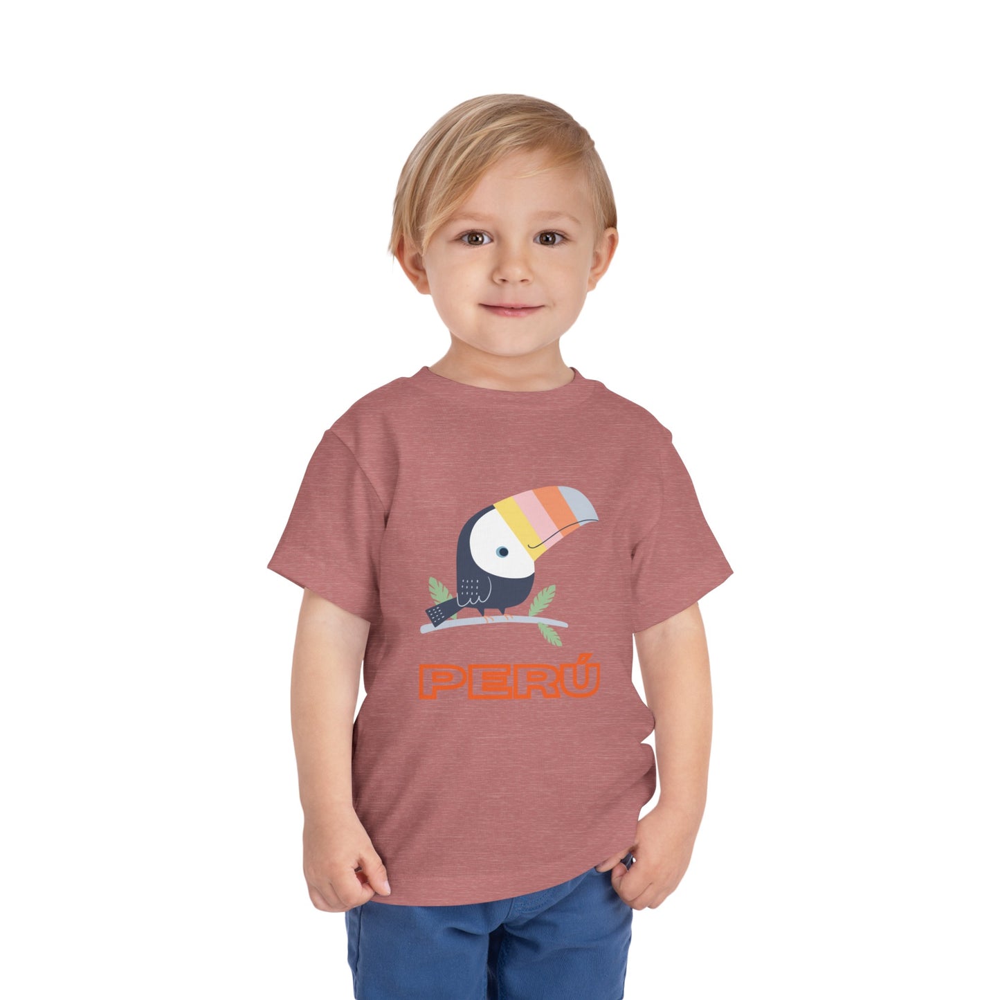 Best PeruvianToddler Short Sleeve Tee "Peru Toucan Colors"