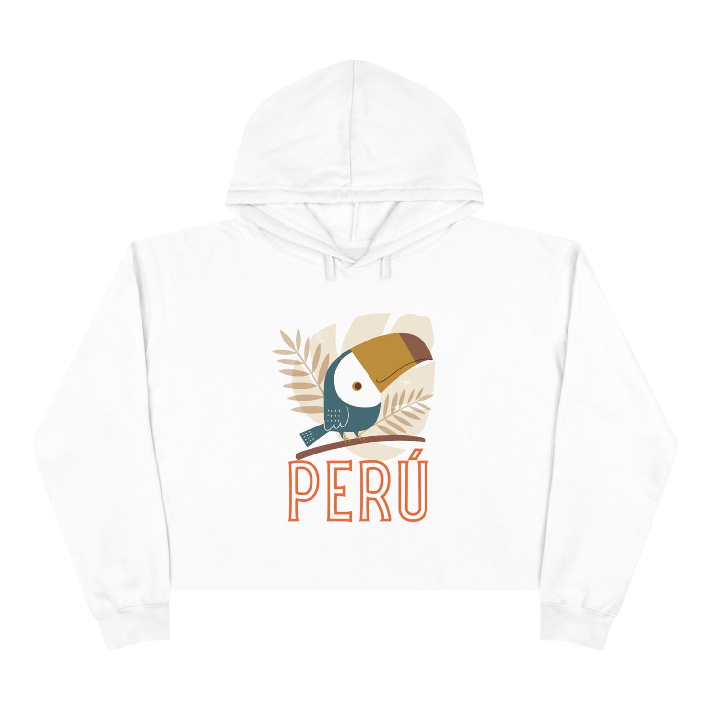 Peruvian Crop Hoodie "Peru Tucan"