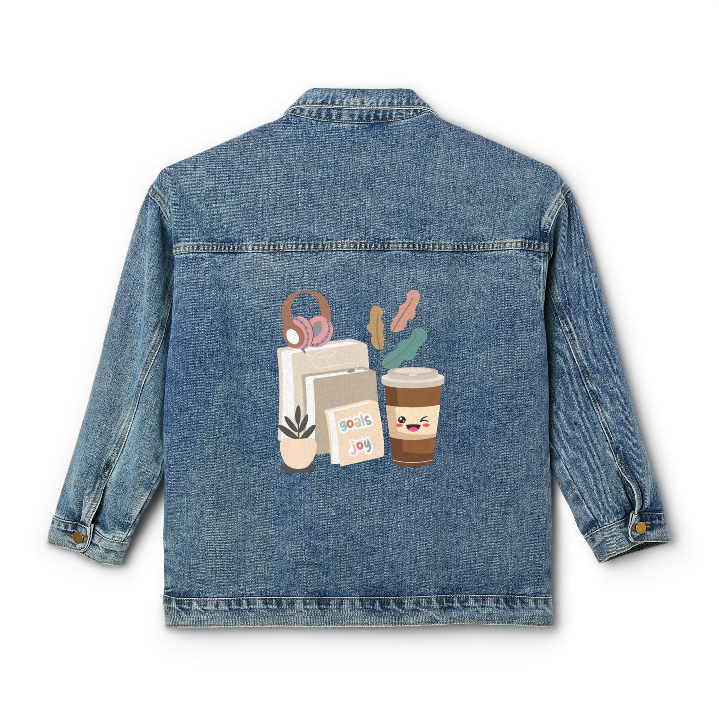 👖☕ Coffee Goals Denim Jacket USA | Women’s Relaxed Fit Coffee Lover Jacket