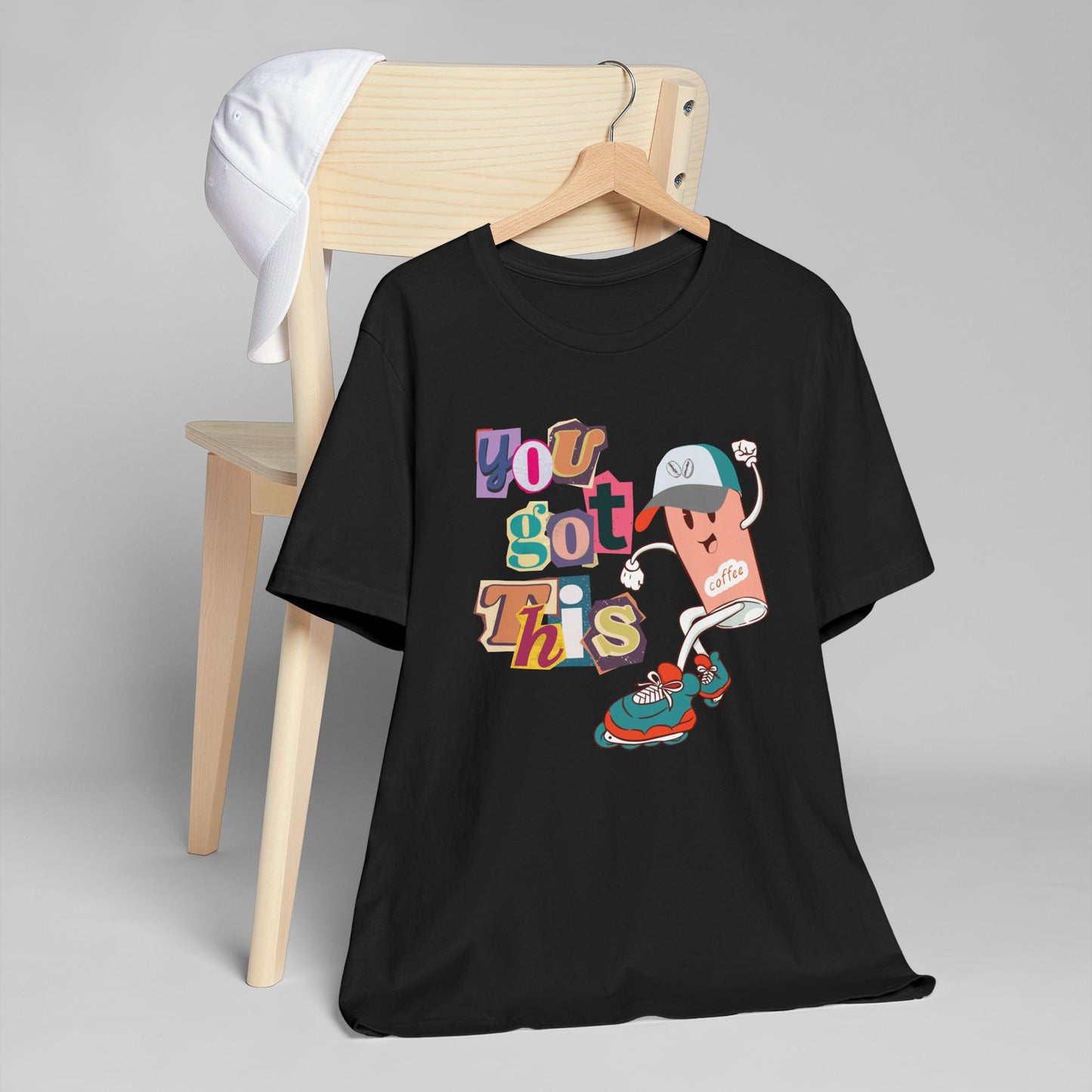 You Got This Coffee Skater T-Shirt – Fun Motivational Graphic Tee for Coffee Lovers (USA Only)