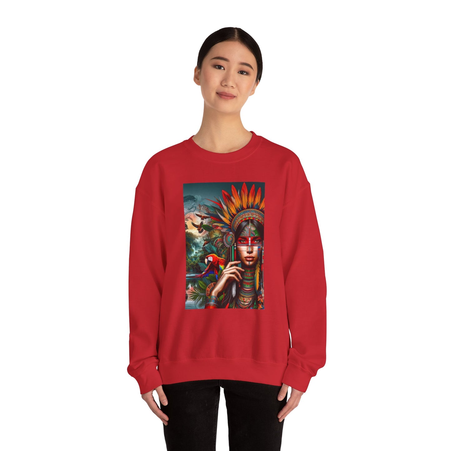 Best Unisex Sweatshirt Peruvian Inspired Ashaninka Girl