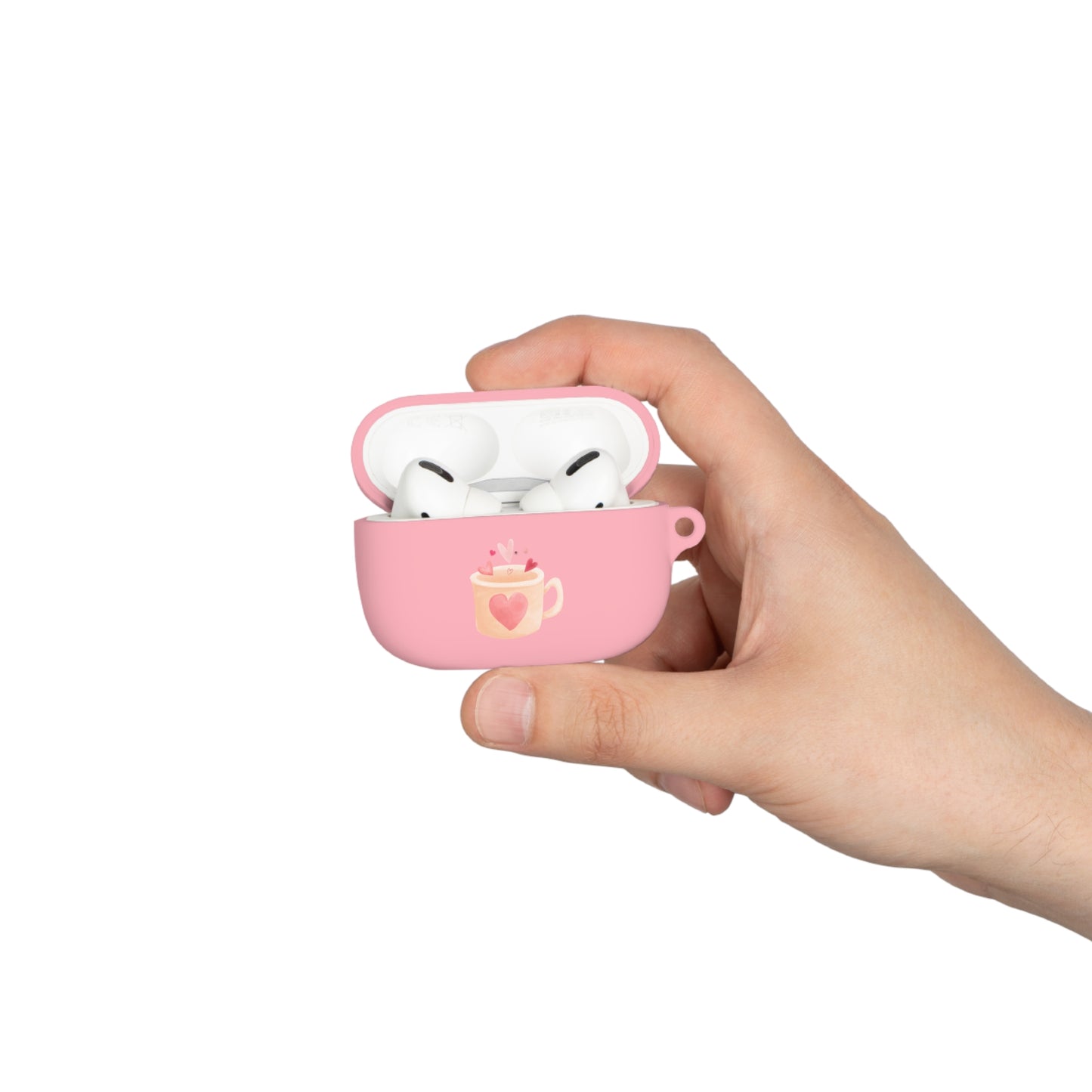 Best Coffee AirPods and AirPods Pro Case Cover "Coffee Mugs Heart"