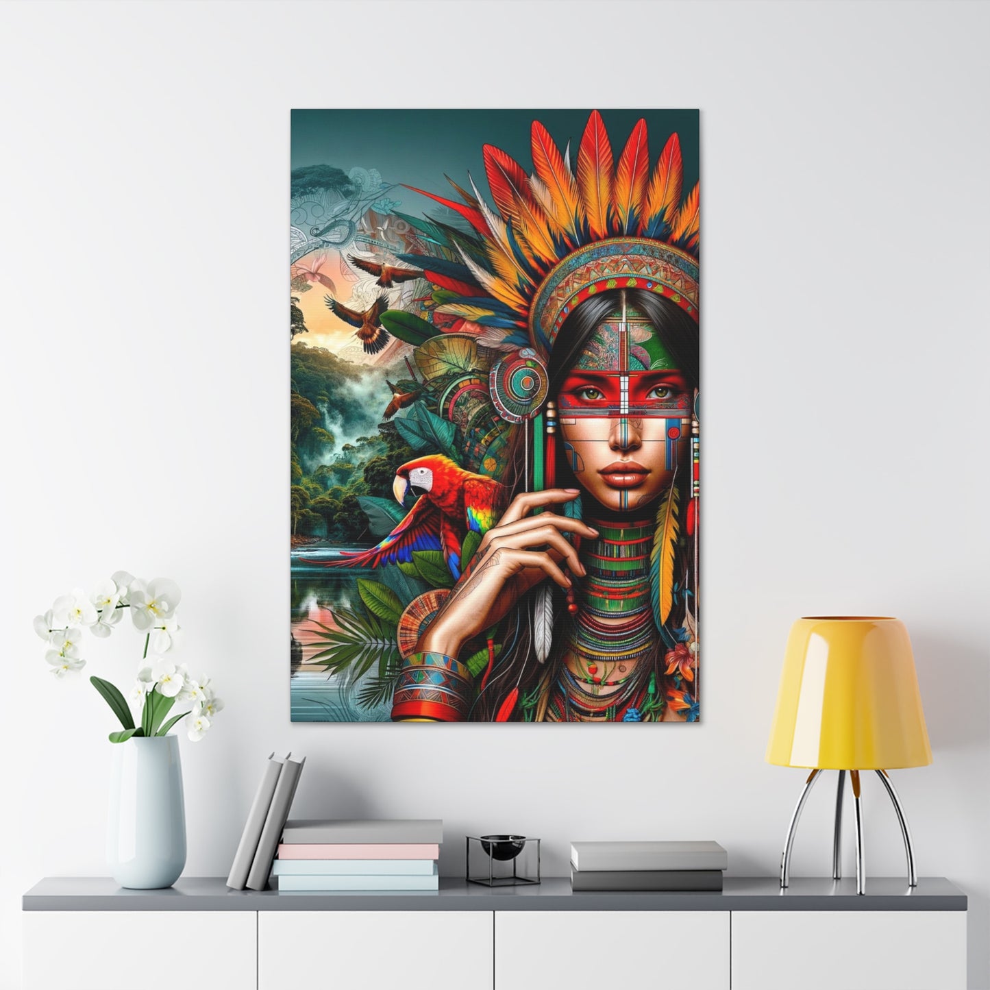 Peruvian Ashaninka Inspired Canvas Prints