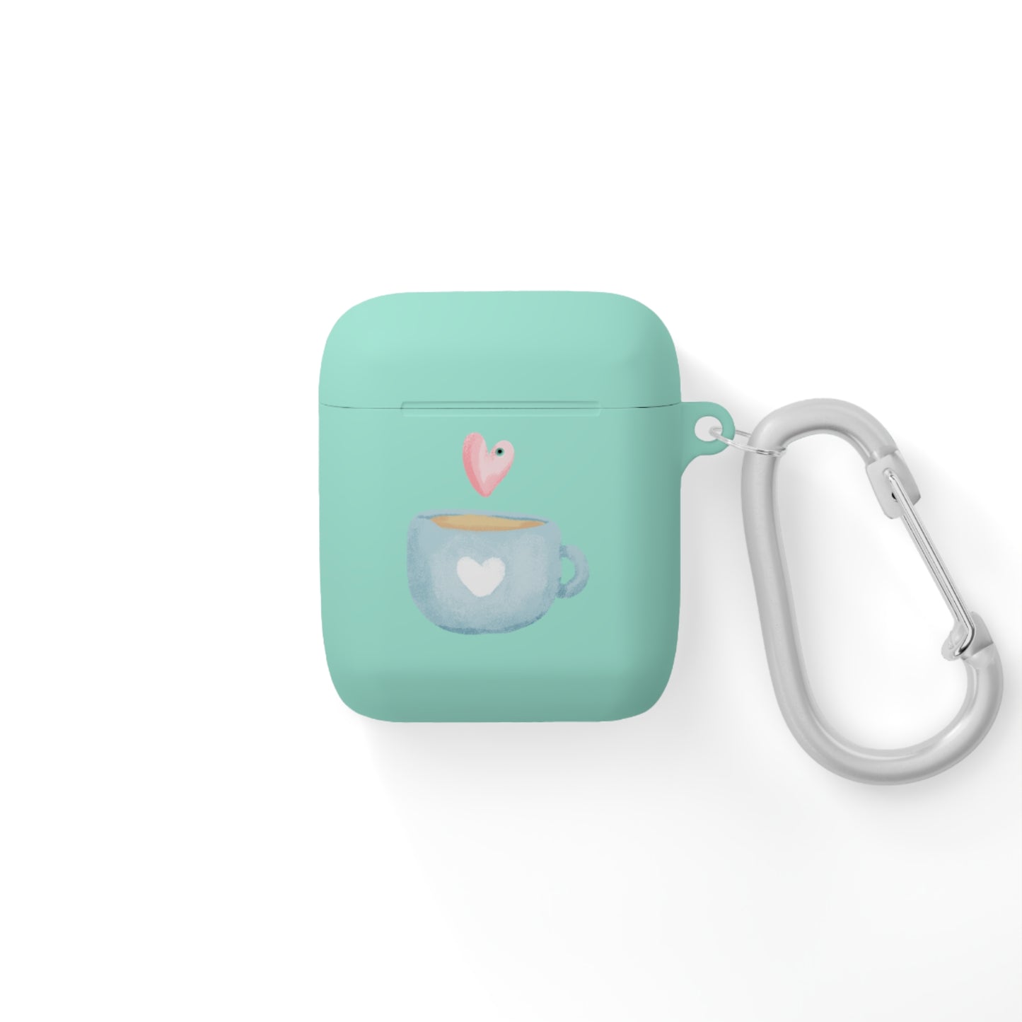 Best Coffee AirPods and AirPods Pro Case Cover "Coffee Mugs Heart"