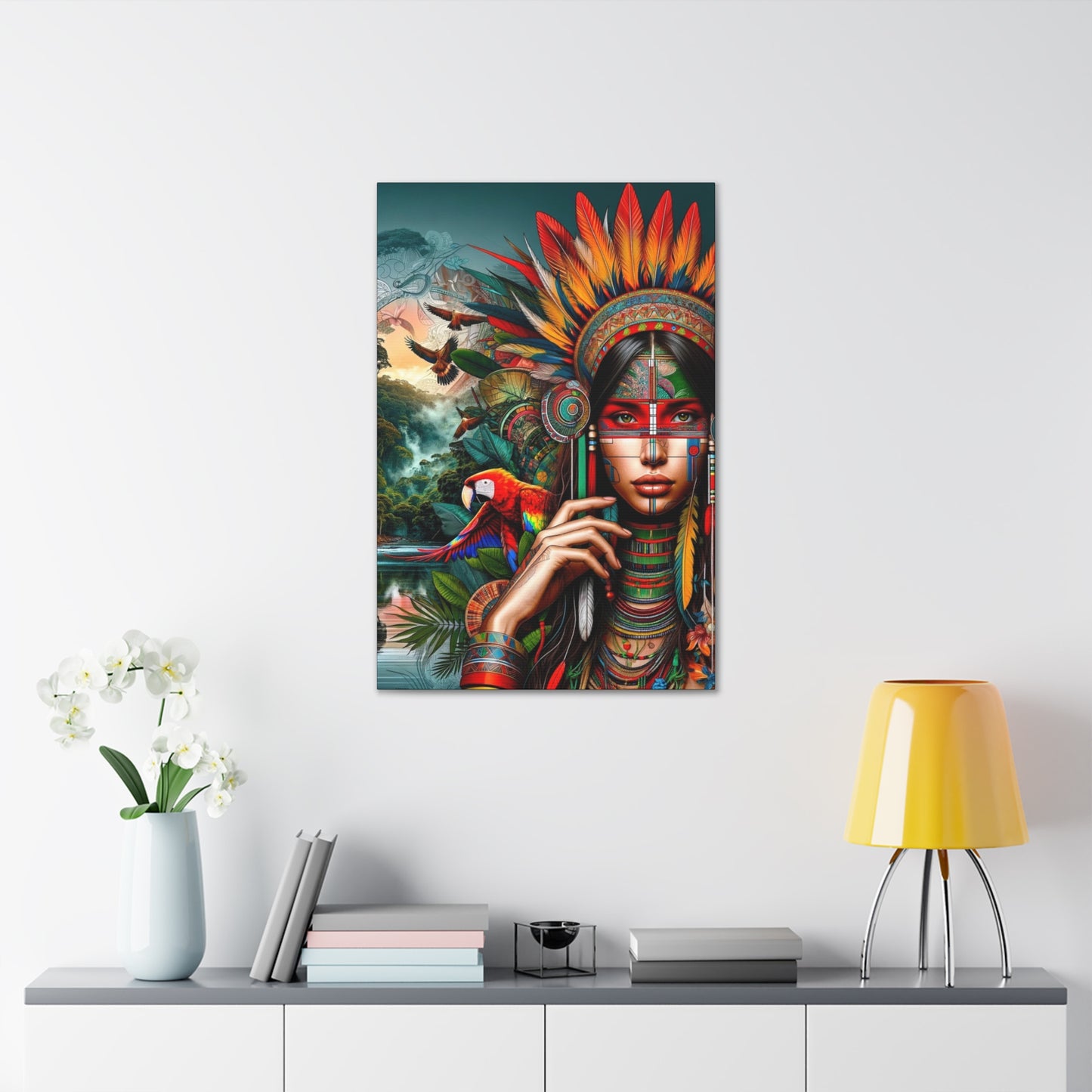 Peruvian Ashaninka Inspired Canvas Prints