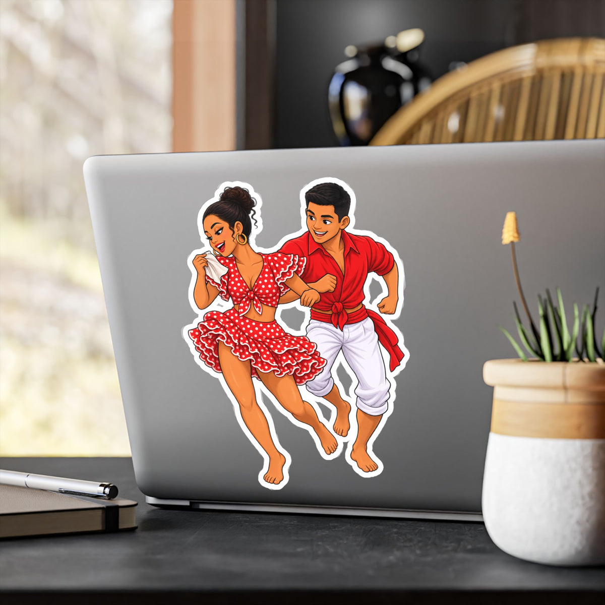 Best Afro-Peruvian Dance Sticker - Festejo Dancers Decal