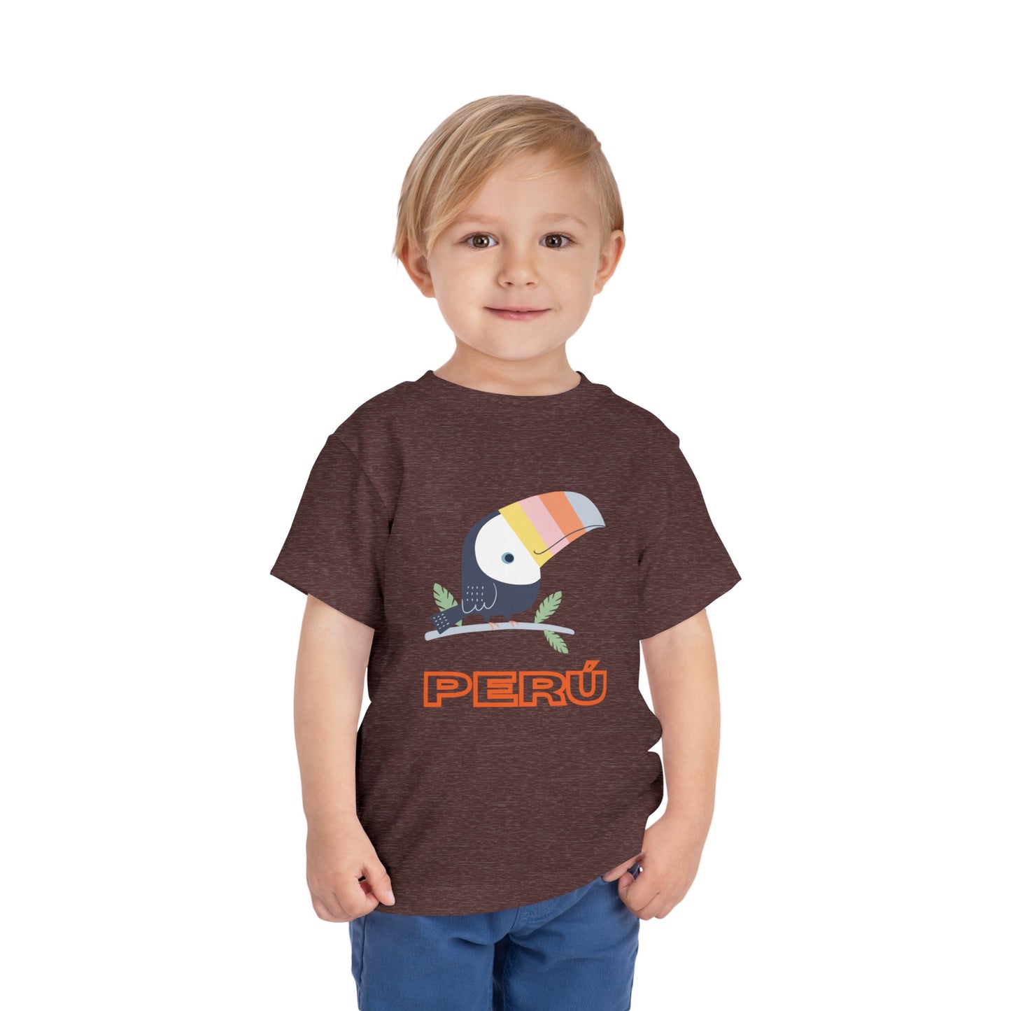 Best PeruvianToddler Short Sleeve Tee "Peru Toucan Colors"